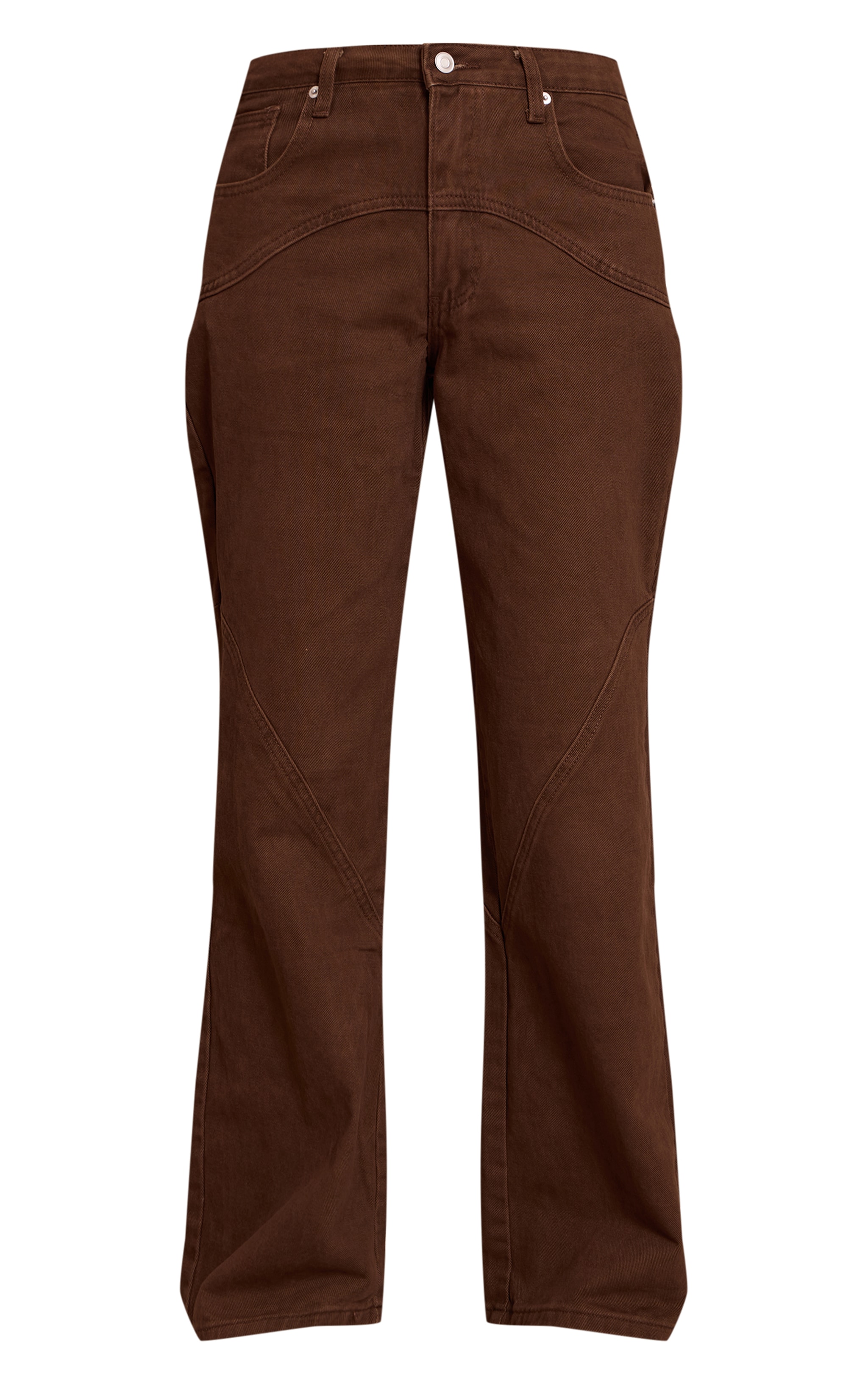 Chocolate Western Seam Detail Jeans image 5
