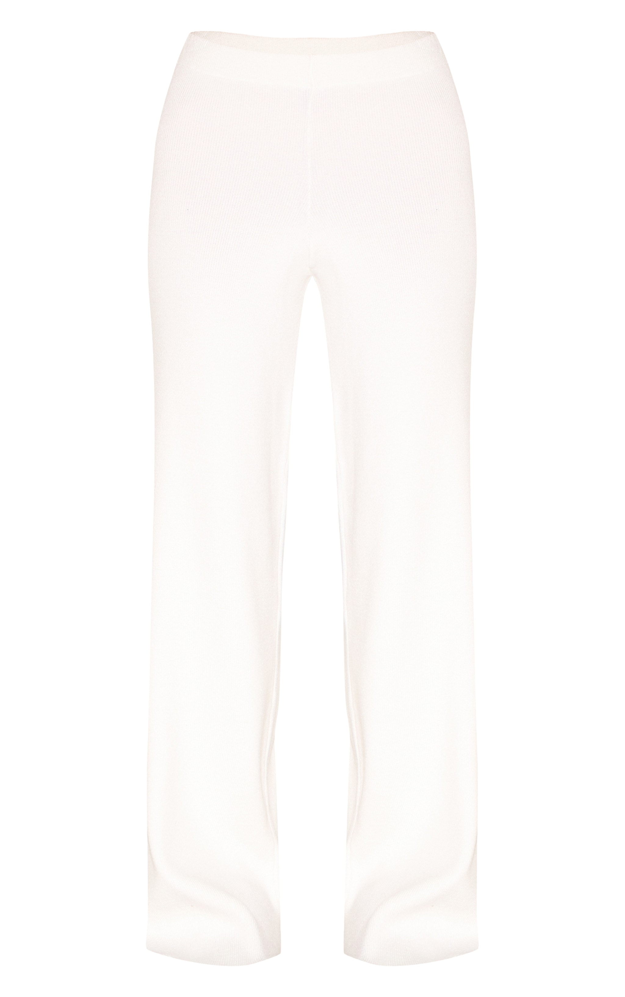 Pantalon en maille compacte crème image 5