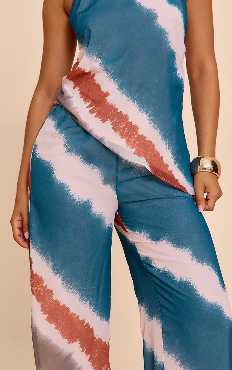 Petite Printed Wide Leg Pants image 4