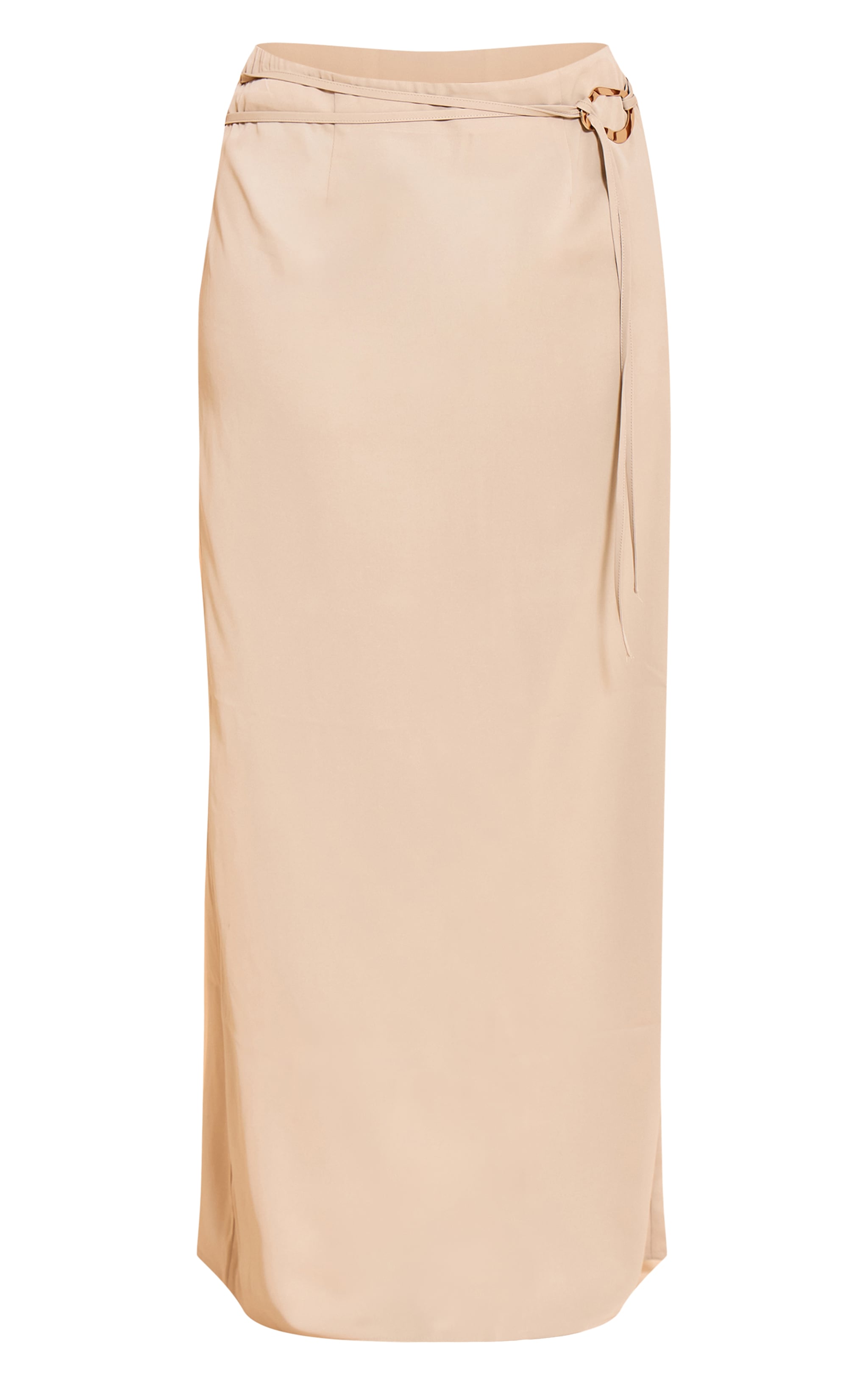 Shape Stone Gold Trim Strappy Tie Maxi Skirt image 5