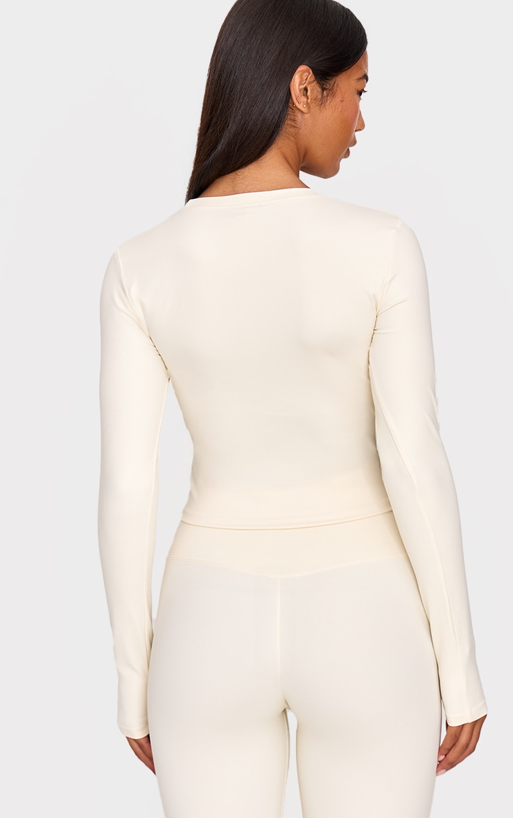 Bone Ultimate Sculpt Long Sleeve Crop Gym Top image 2