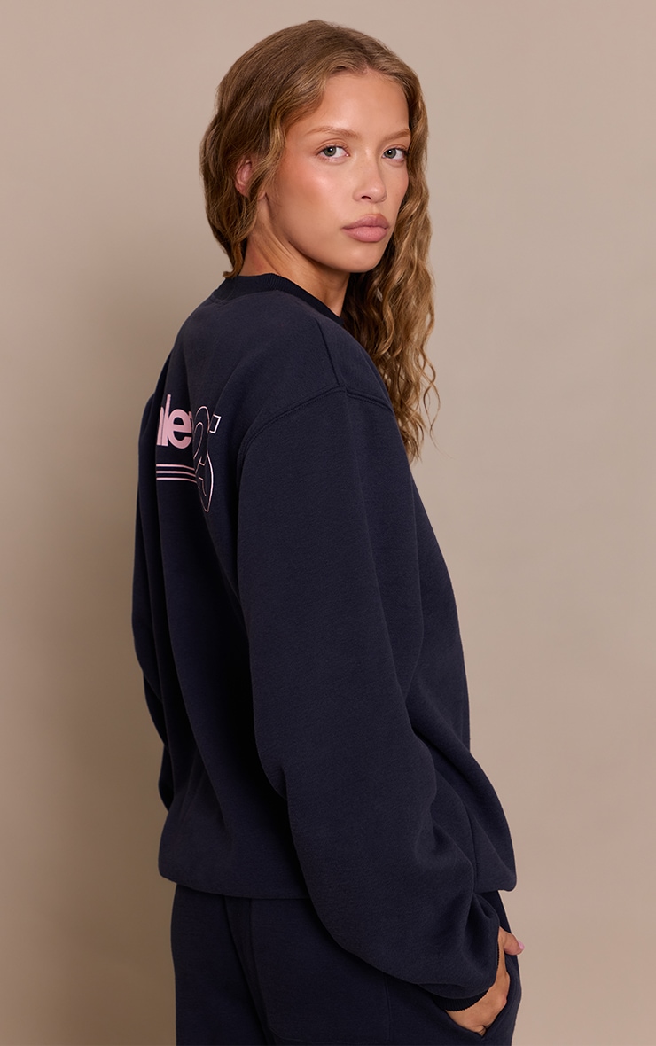 Navy Athletics 25 Cotton Fleece Oversized Crew Sweatshirt image 4