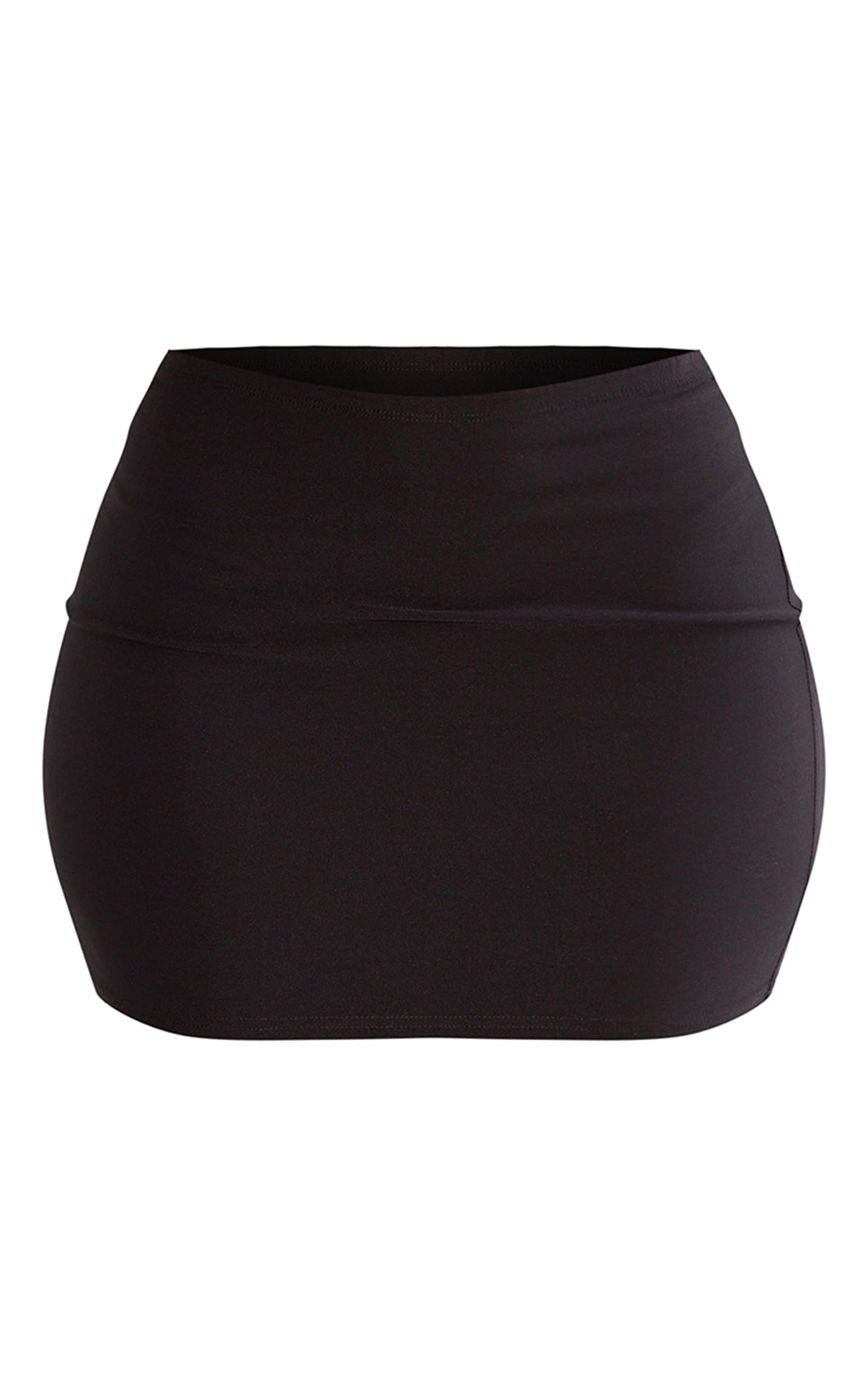 Shape Black Woven Mini Skirt image 6