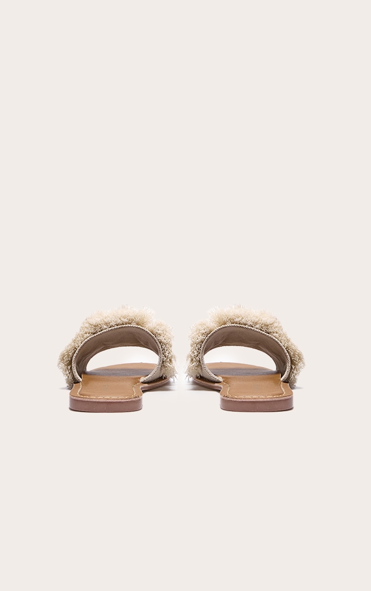 Nude Tassel Pom Pom Mule Sandal image 3