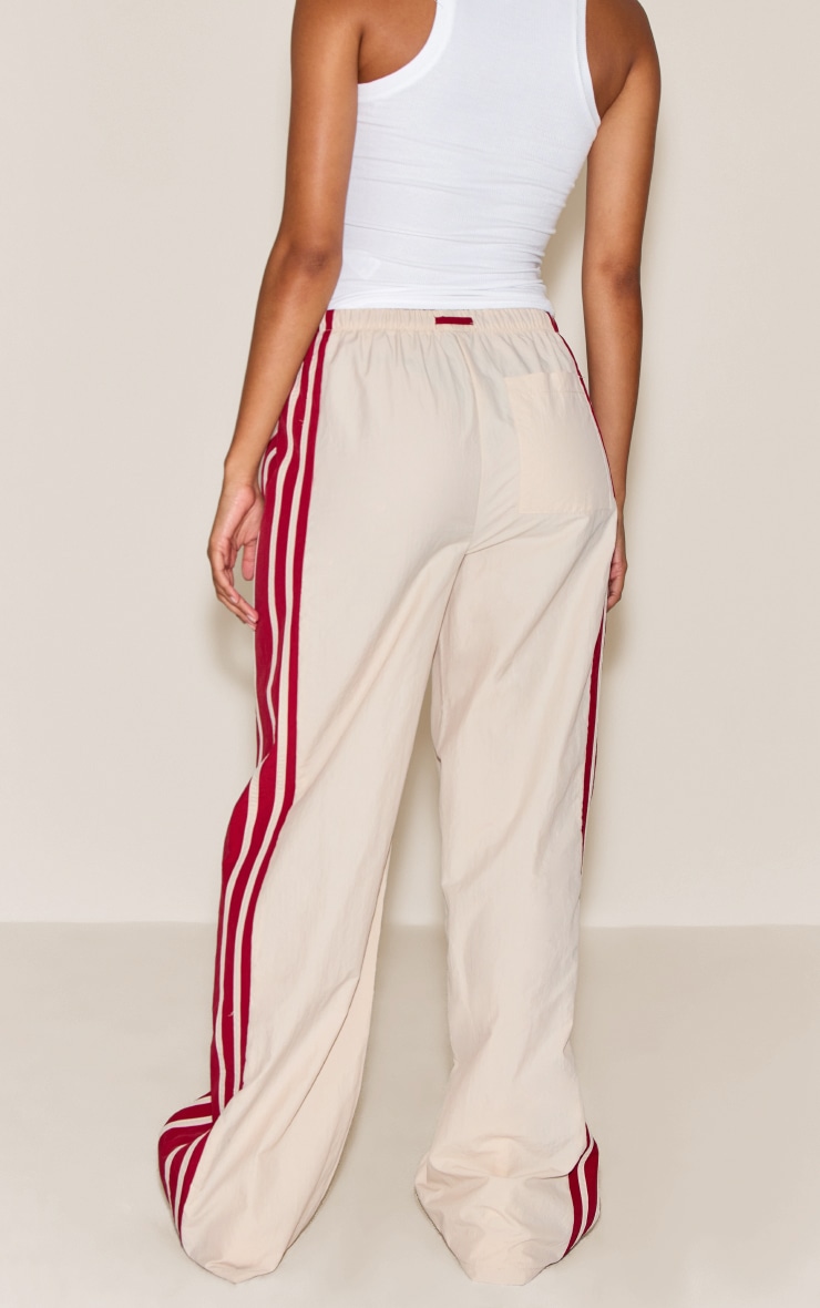 Stone Shell Contrast Side Stripe Track Pants image 3