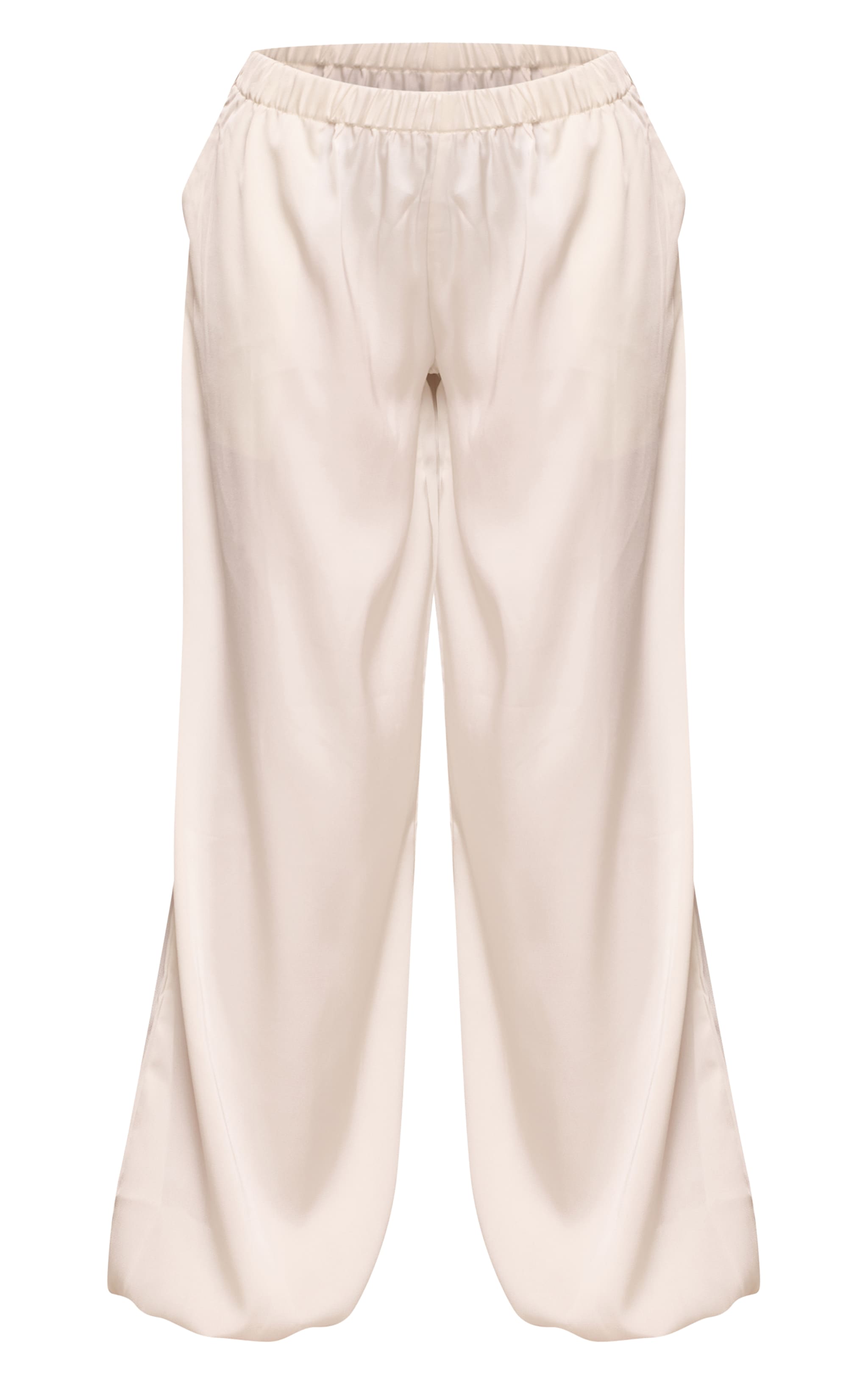 Cream Satin Balloon Pant image 5