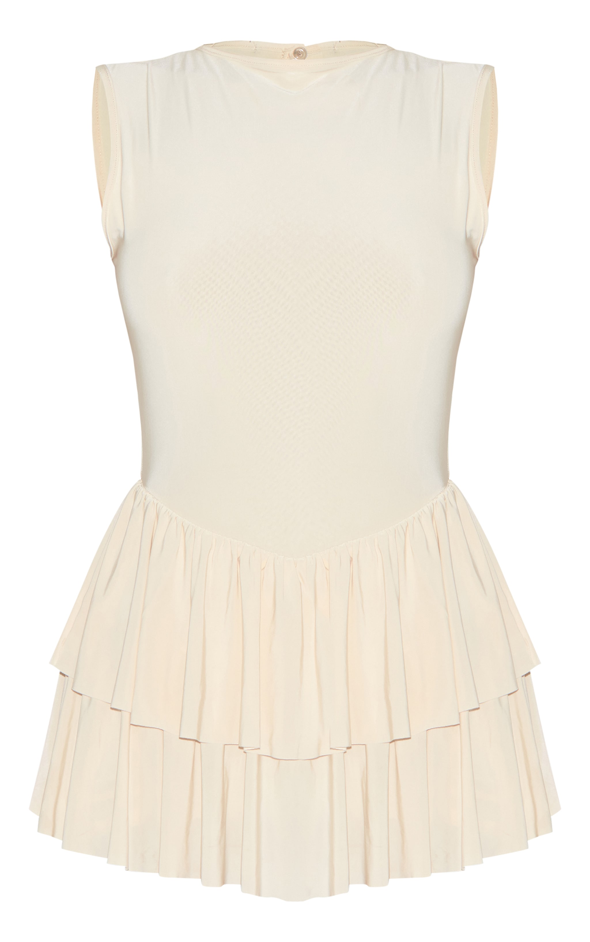 Almond Double Layer Slinky Rara Skort Romper image 5