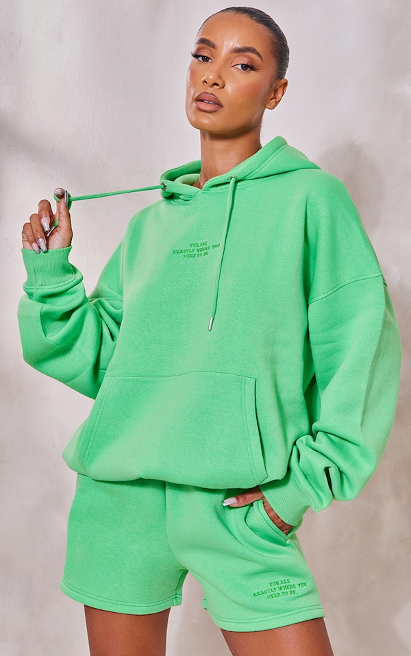 Apple green hoodie Clearance