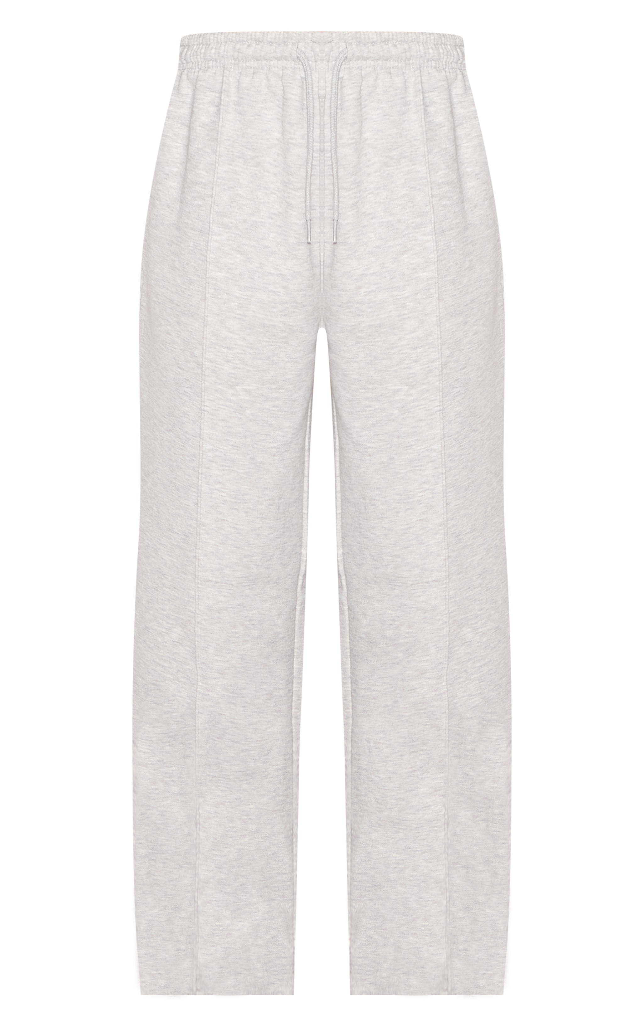 Ash Grey Wide Leg Seam Detail Sweatpants image 5