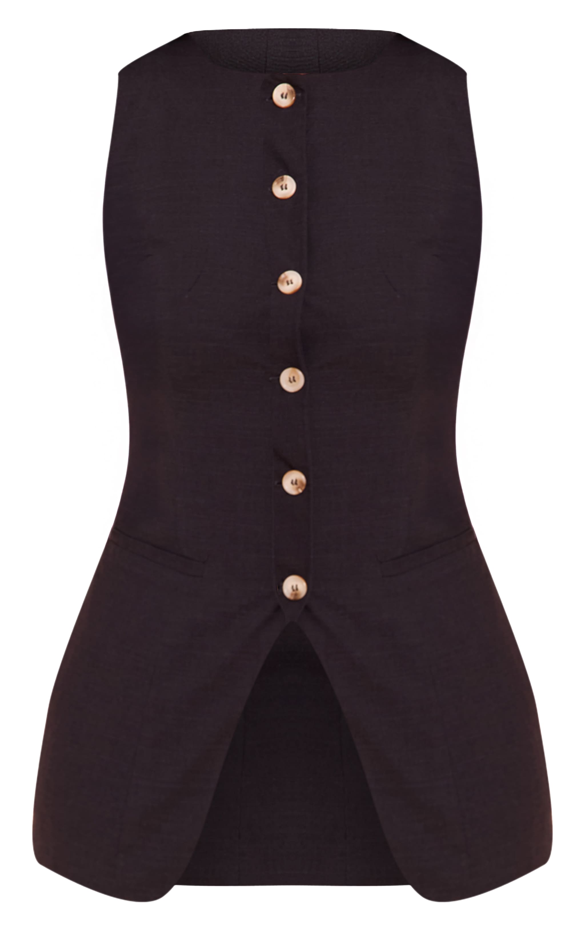 Navy Button Up Waistcoat image 5