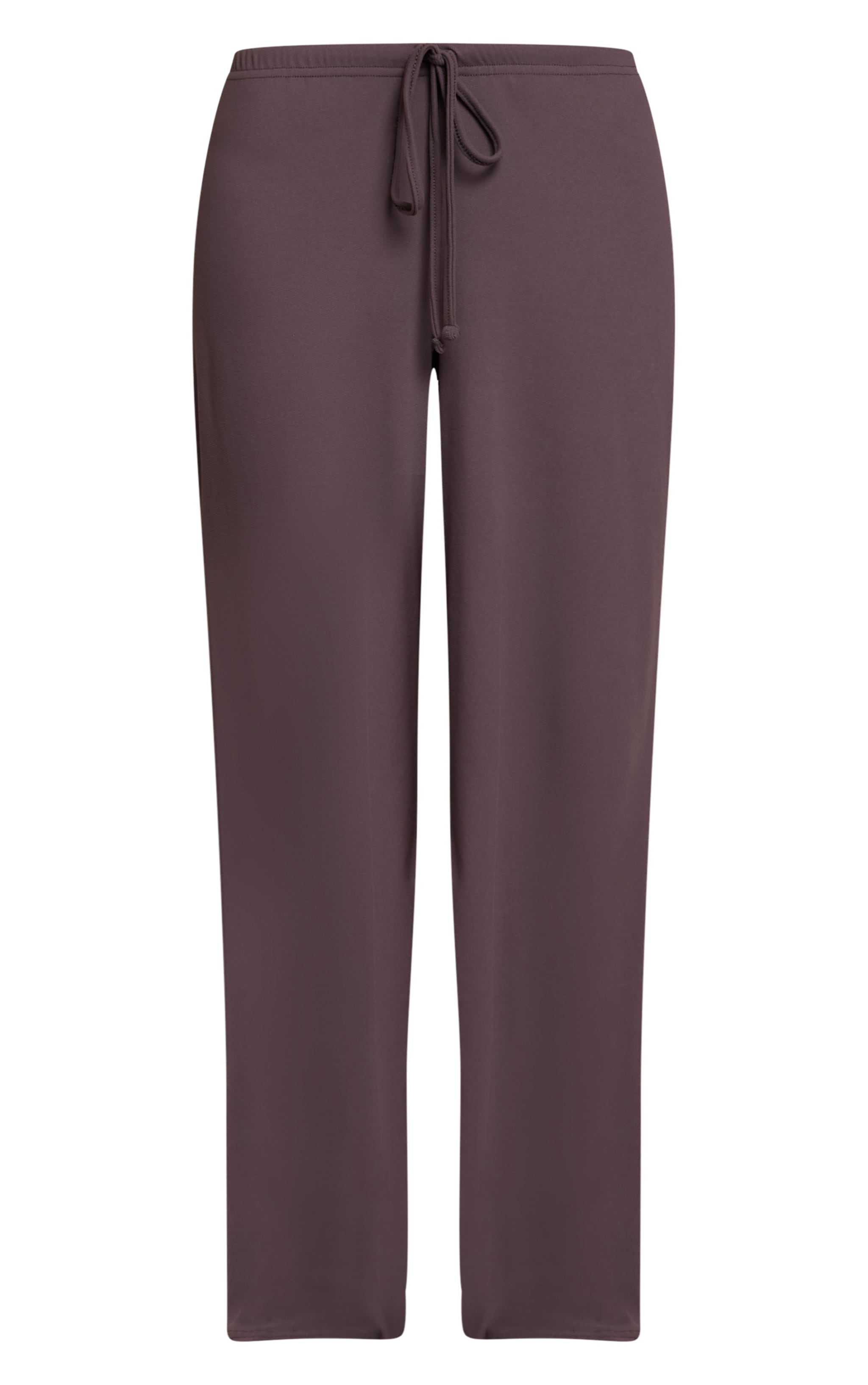 Pantalon décontracté doux gris charbon à taille nouée image 5