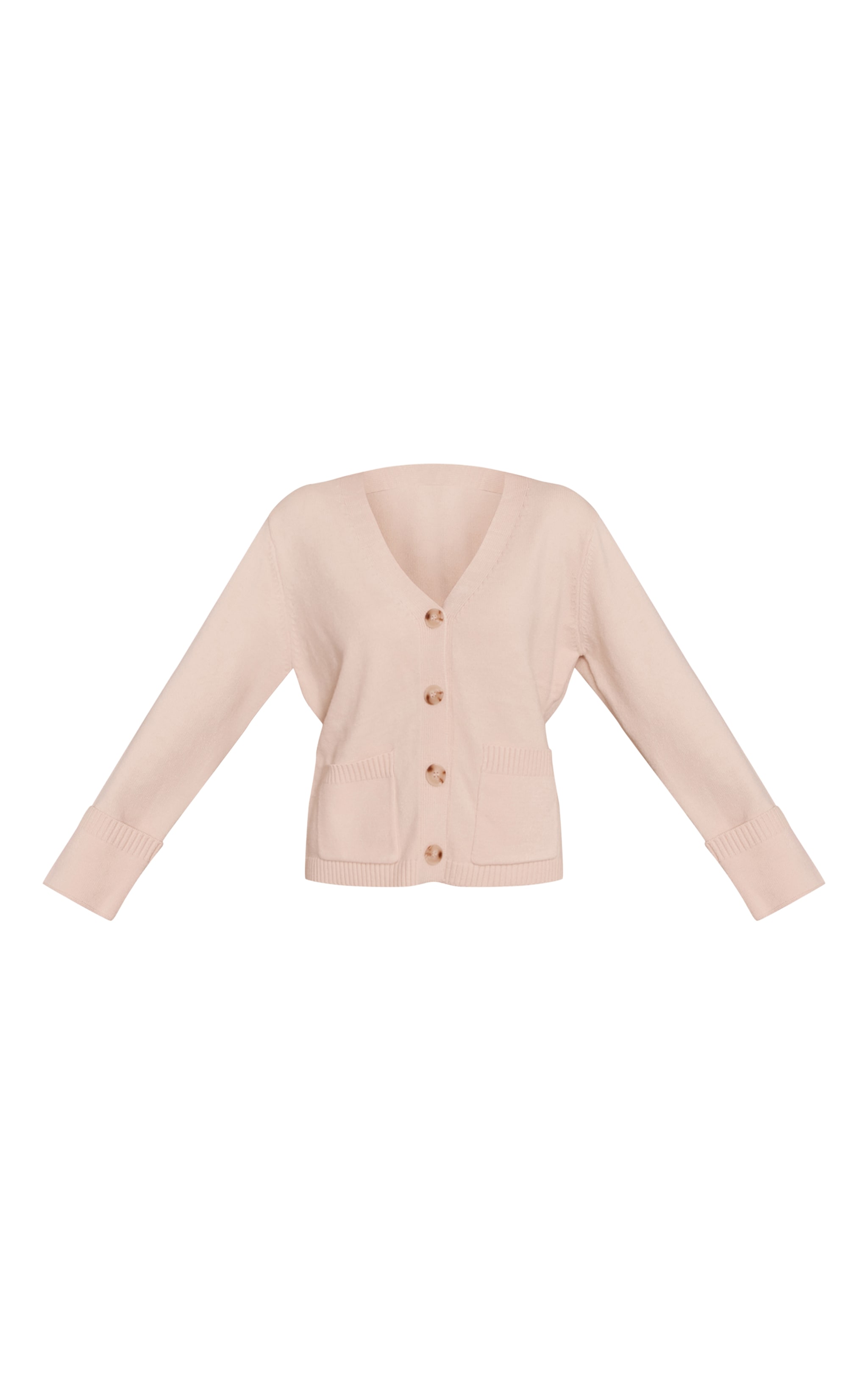 Cream turn back cuff cardigan image 5