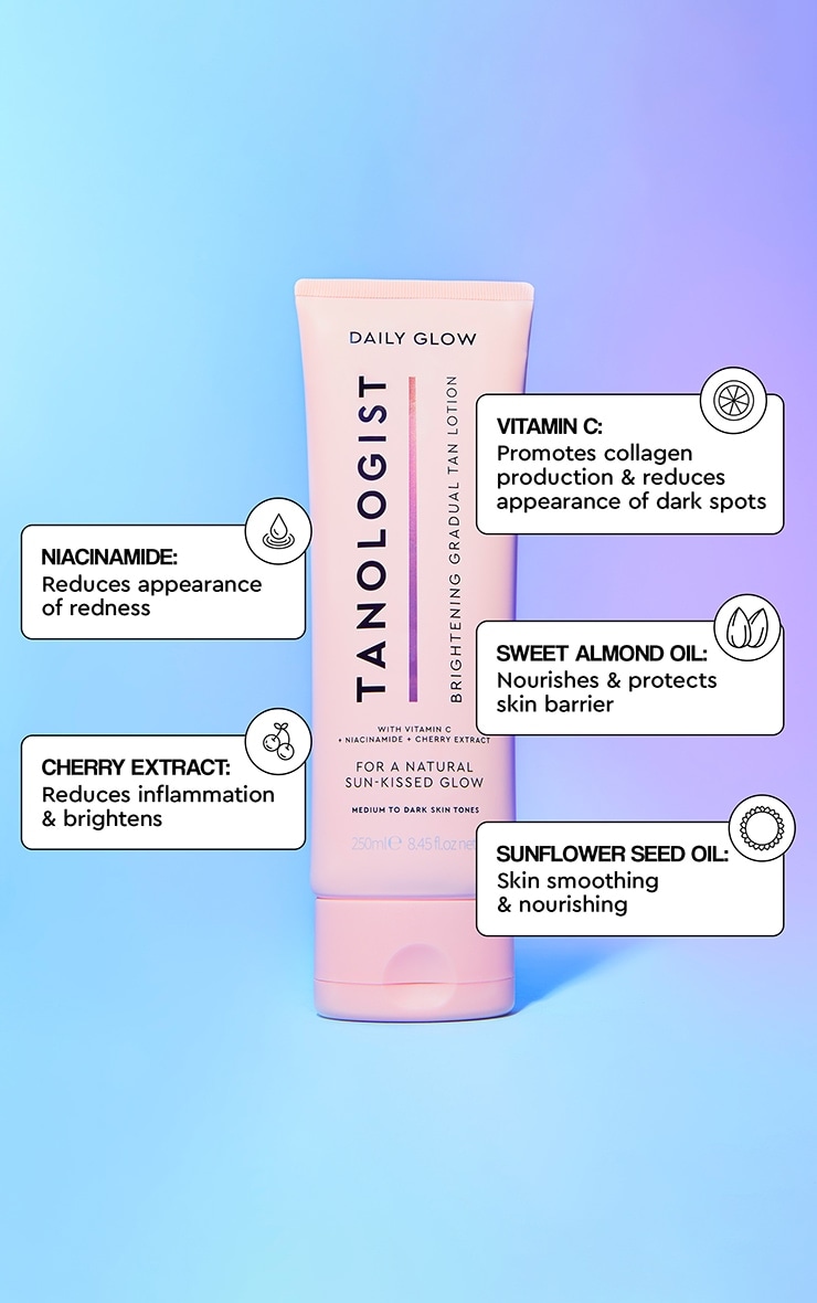 Tanologist Daily Glow Hydrating Gradual Tan Medium Dark 250ml image 3