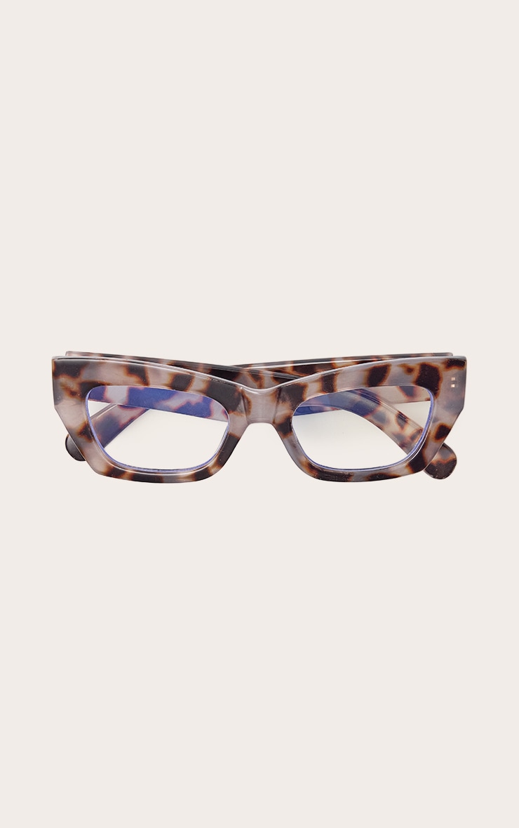 Brown Tortoiseshell Square Frame Blue Light Readers image 2