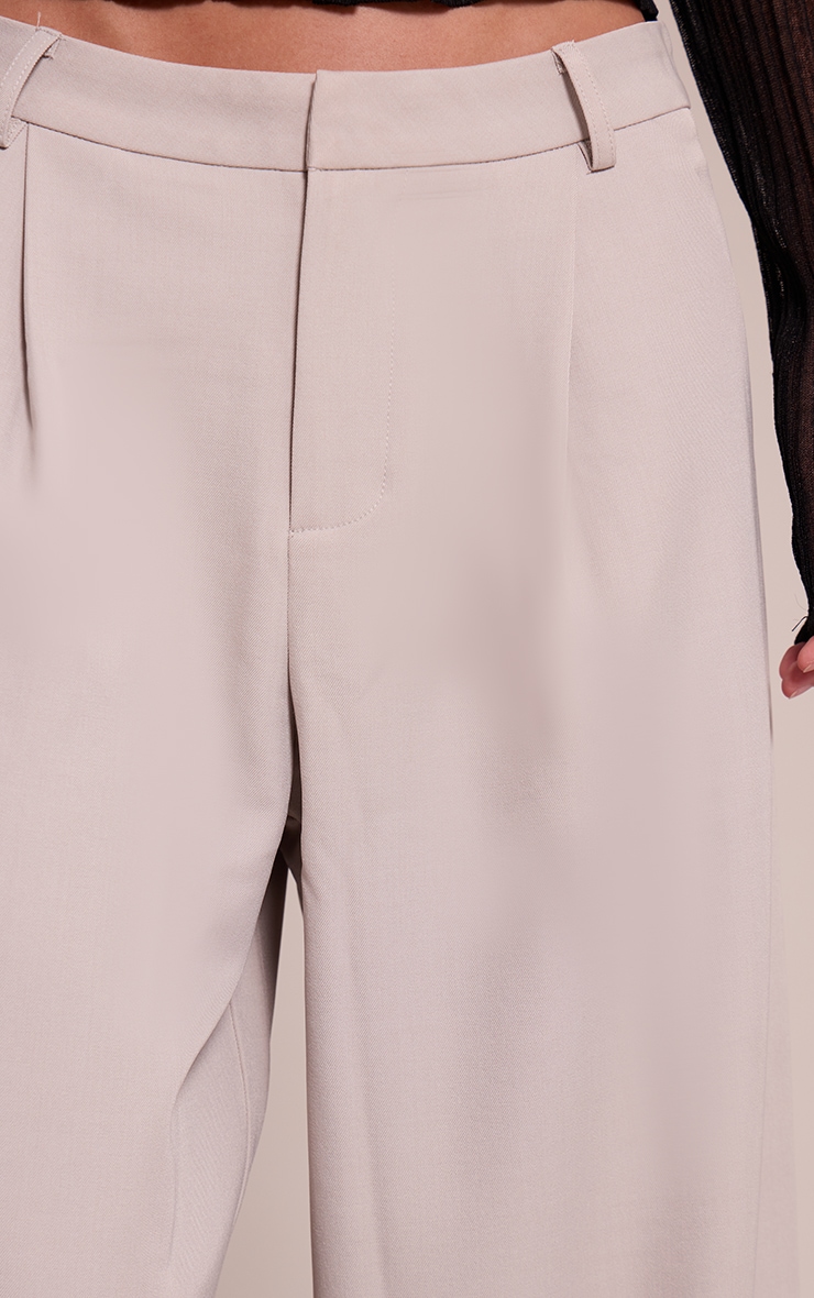 Pebble Woven Double Pleat Wide Leg Pant image 4