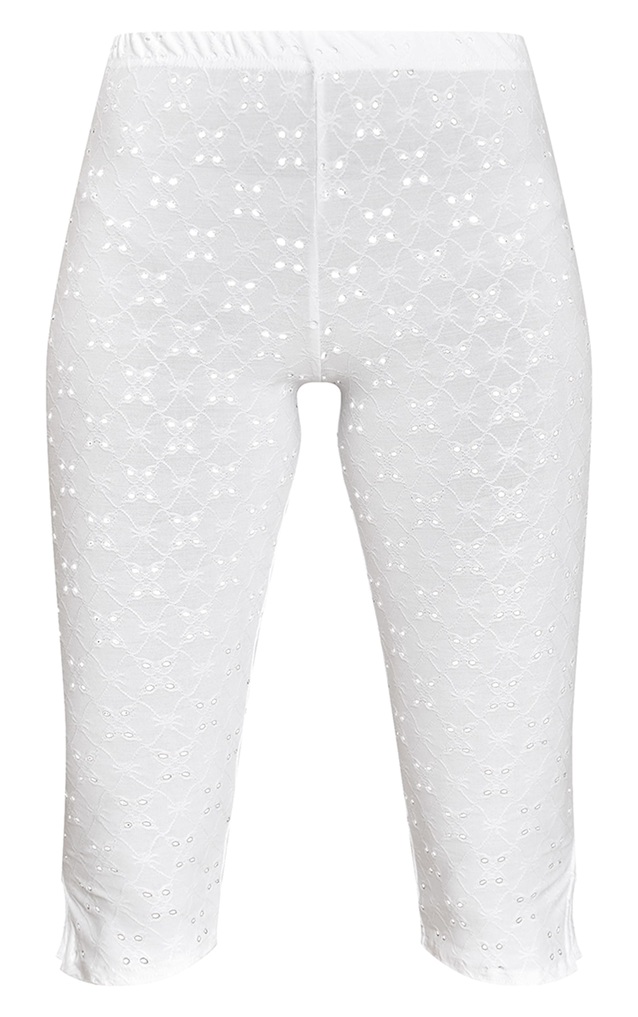 White Broderie Capris image 5