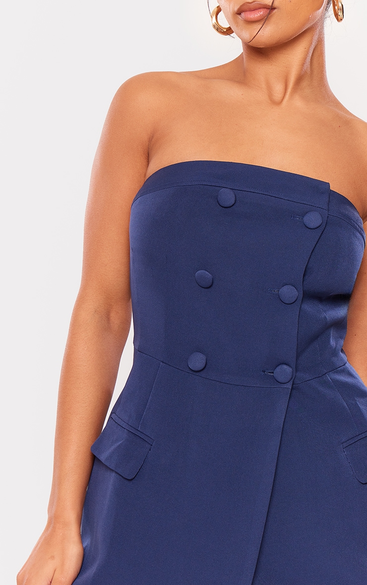 Navy bandeau dress sale
