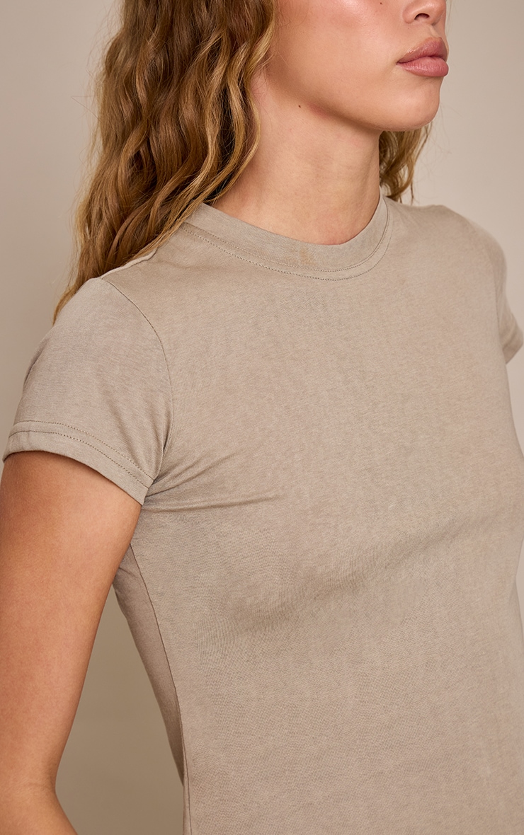 Sage Soft Textured Relaxed Short Sleeve T-Shirt image 4