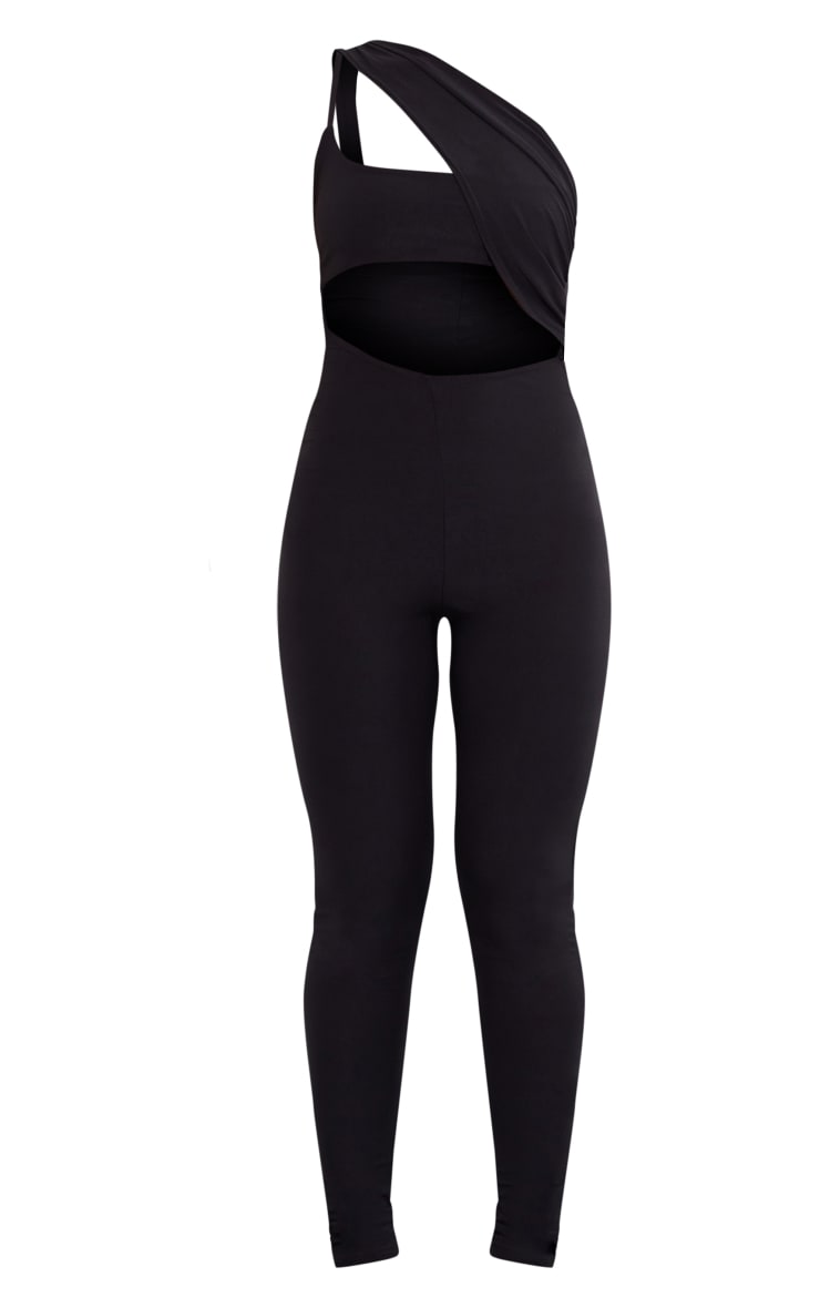 Combinaison De Jeu Abbie Noire Diva Trend - Taille UK 10 - Panneaux Latéraux Découpés