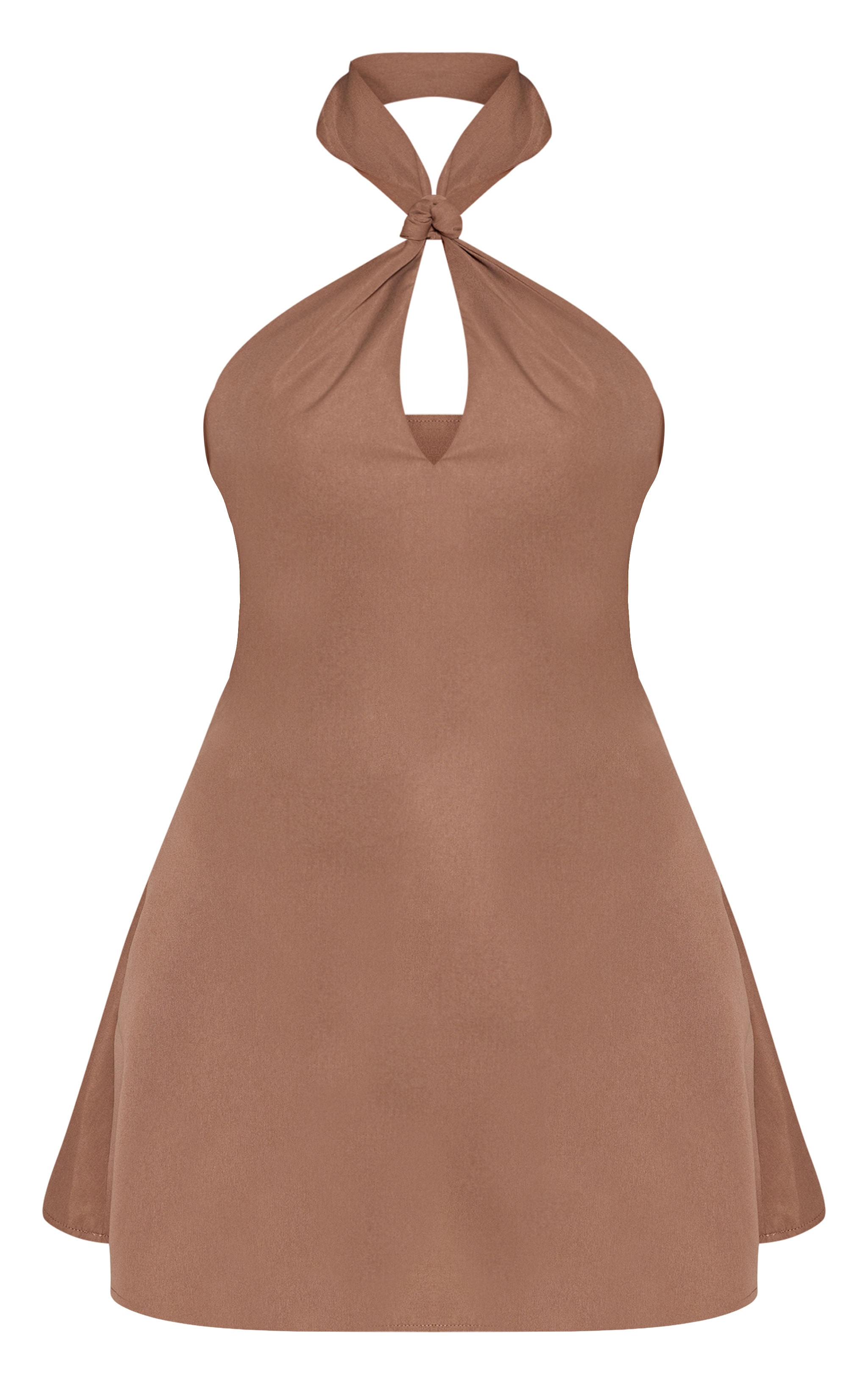 Taupe Halterneck Shift Dress image 5