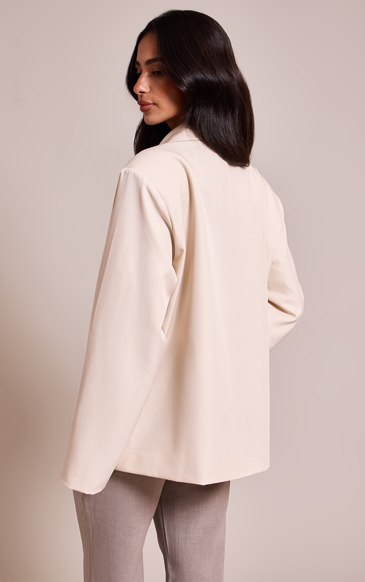 Petite Stone Oversized Boxy Crossover Blazer image 2