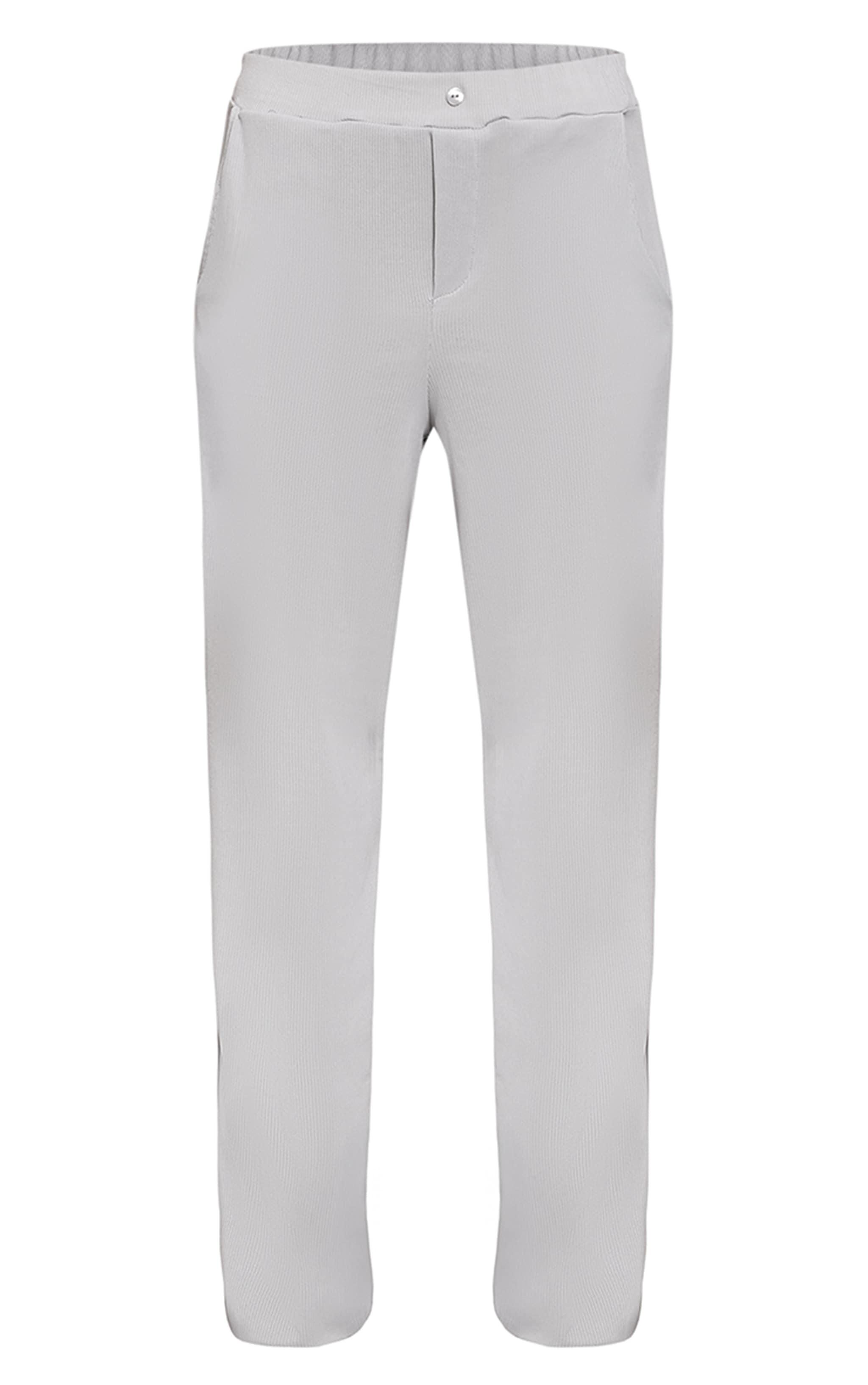 Grey Boyfriend Style Wide Leg Pant image 5