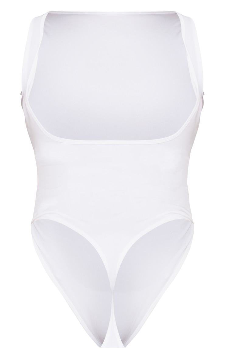 Shape White Stretch Seamless Low Back Bodysuit image 2