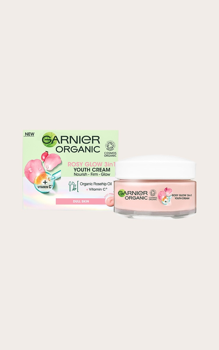 Garnier Organic Rosy Glow 3in1 Youth Cream 50ml image 2