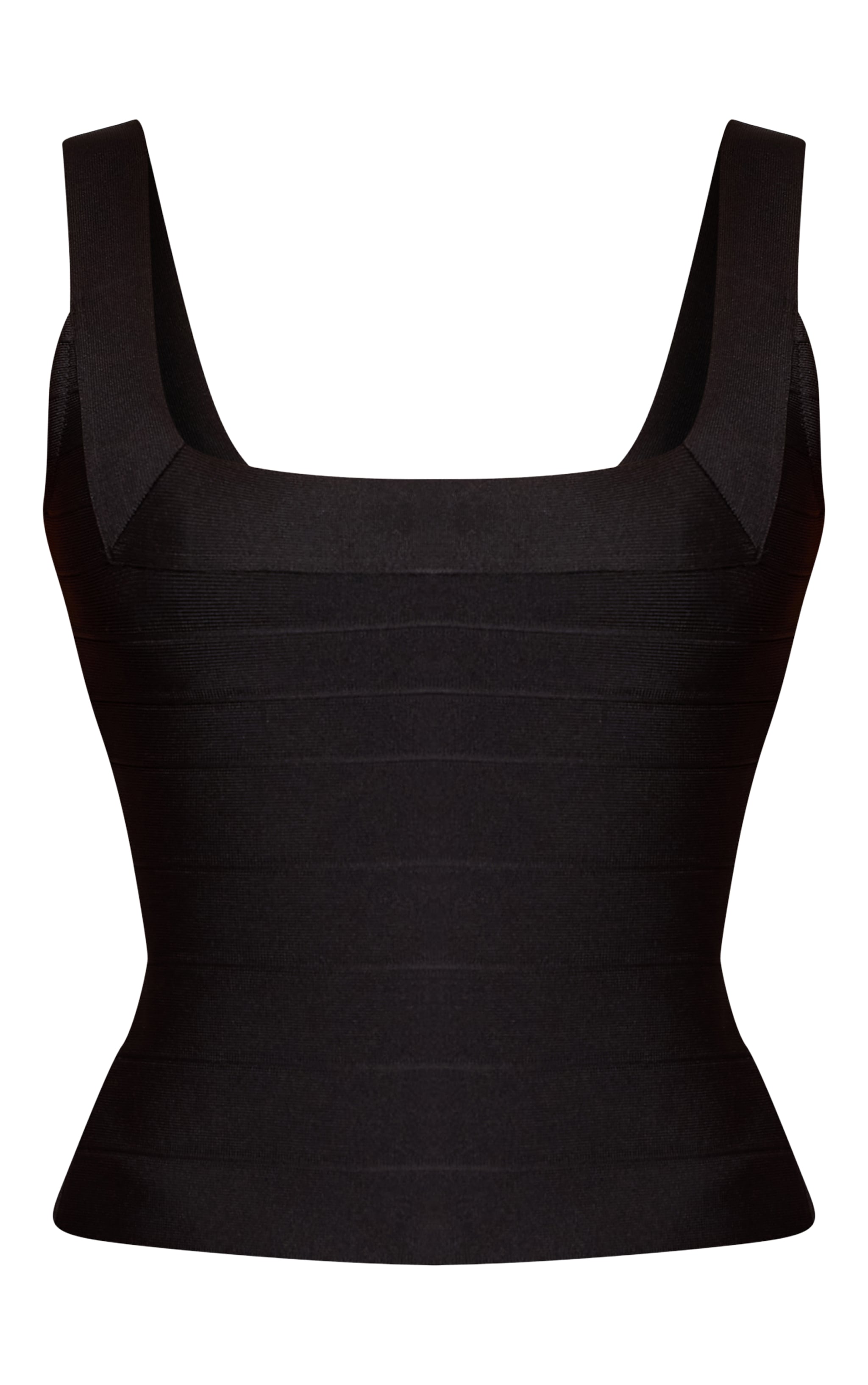 Black Bandage Square Neck Corset image 5