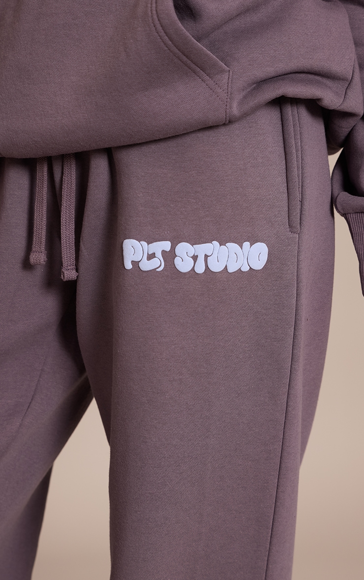 Charcoal PLT Studio Print Cuffed Sweatpants image 4