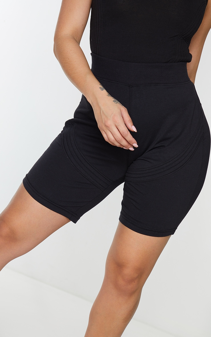 Strappy panel biker shorts clearance