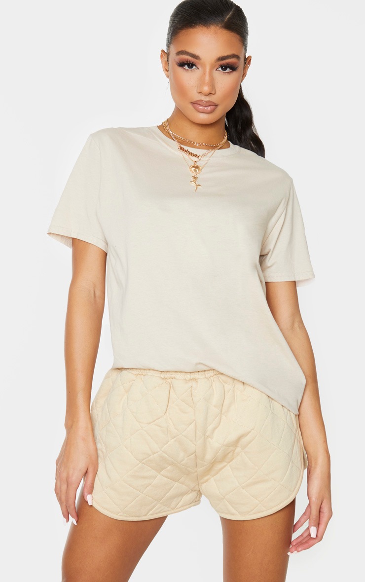 Stone Quilted Runner Short