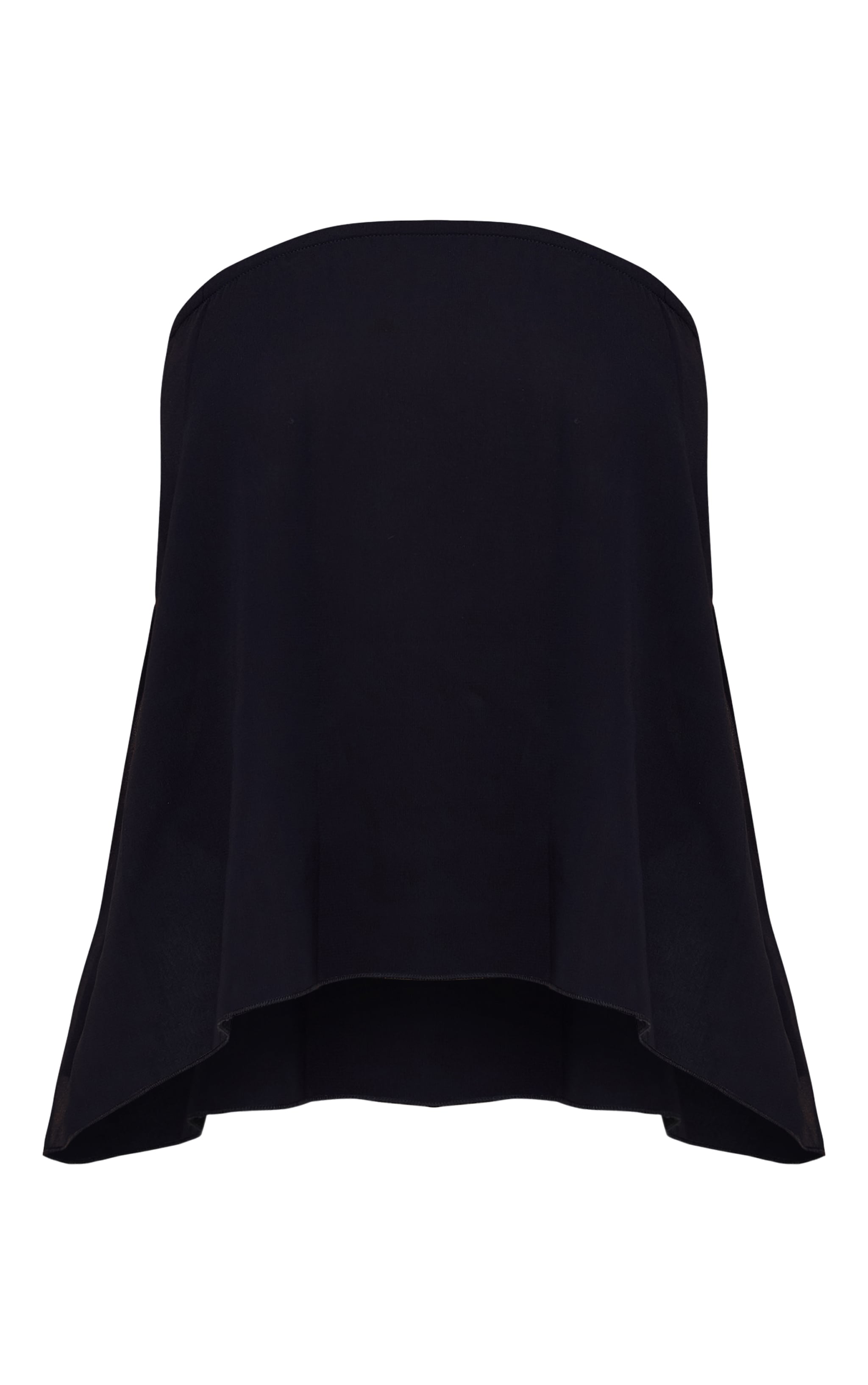 Black Chiffon Floaty Bandeau Top image 5