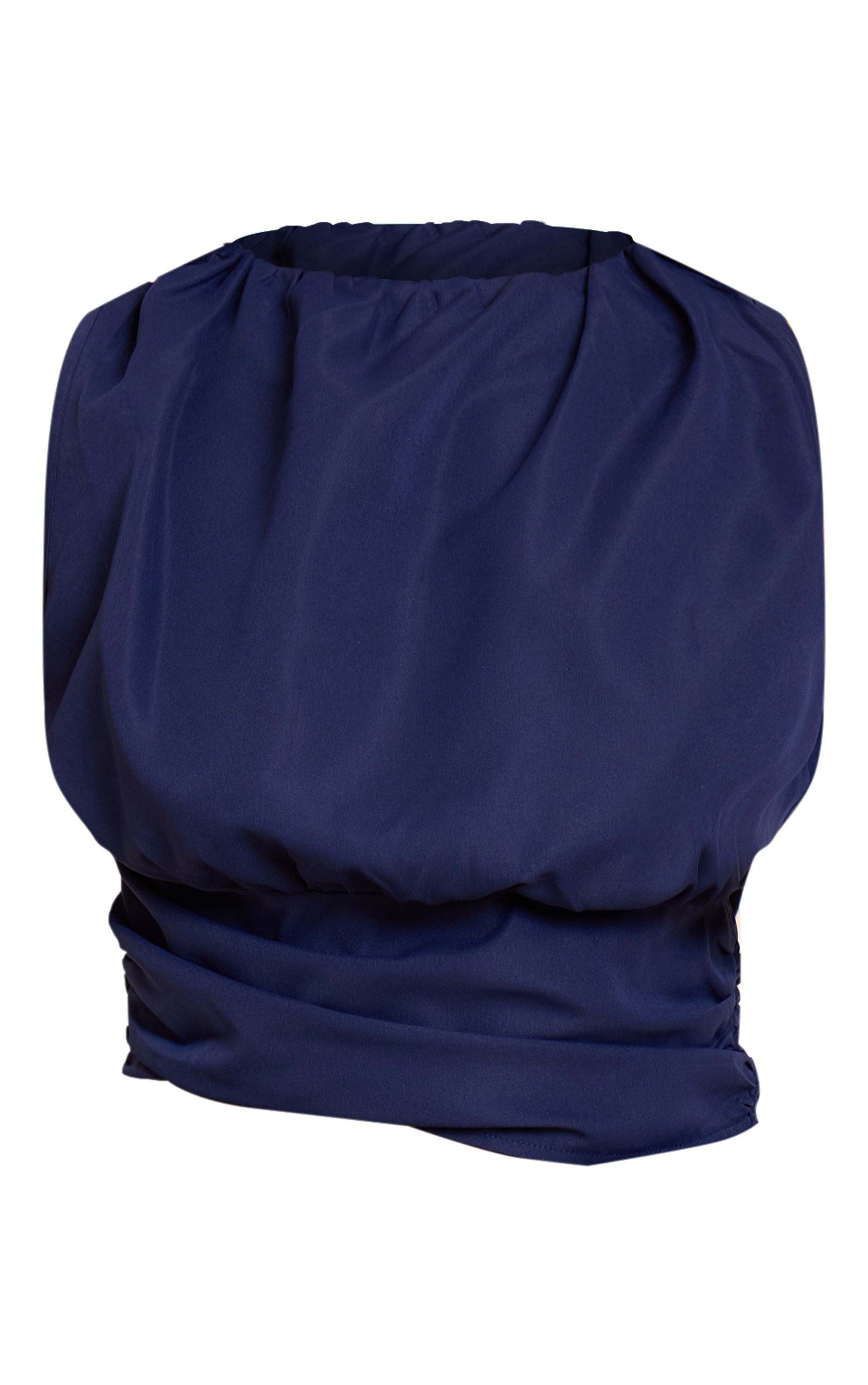 Shape navy Boat Neck Cinched Waist Top image 5