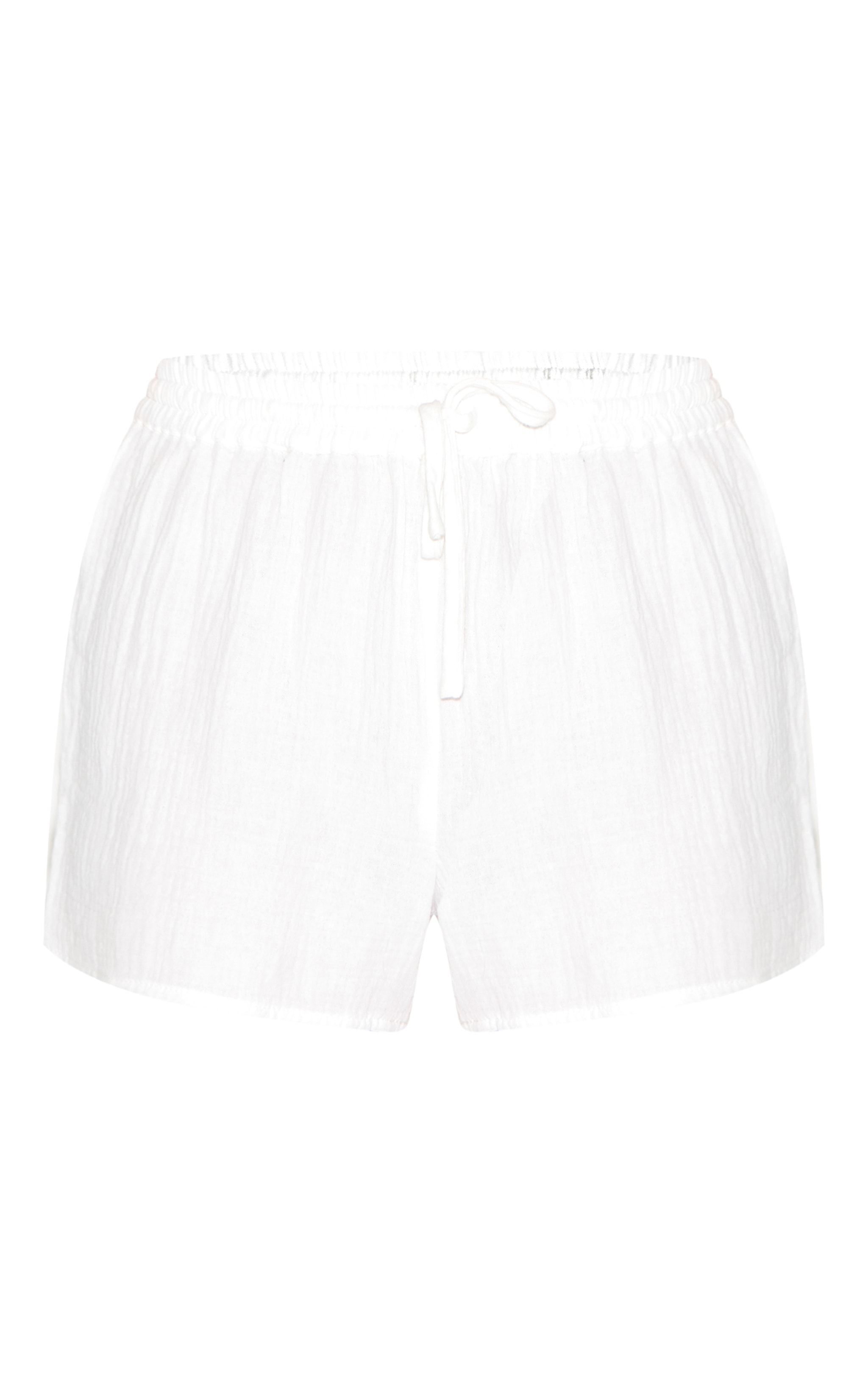 Short oversize fluide blanc image 6