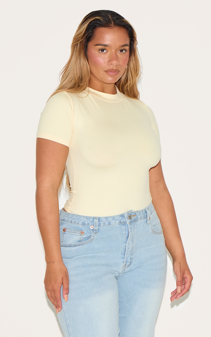 Shape Butter Cream Sculpted Short Sleeve Bodysuit | Shape
