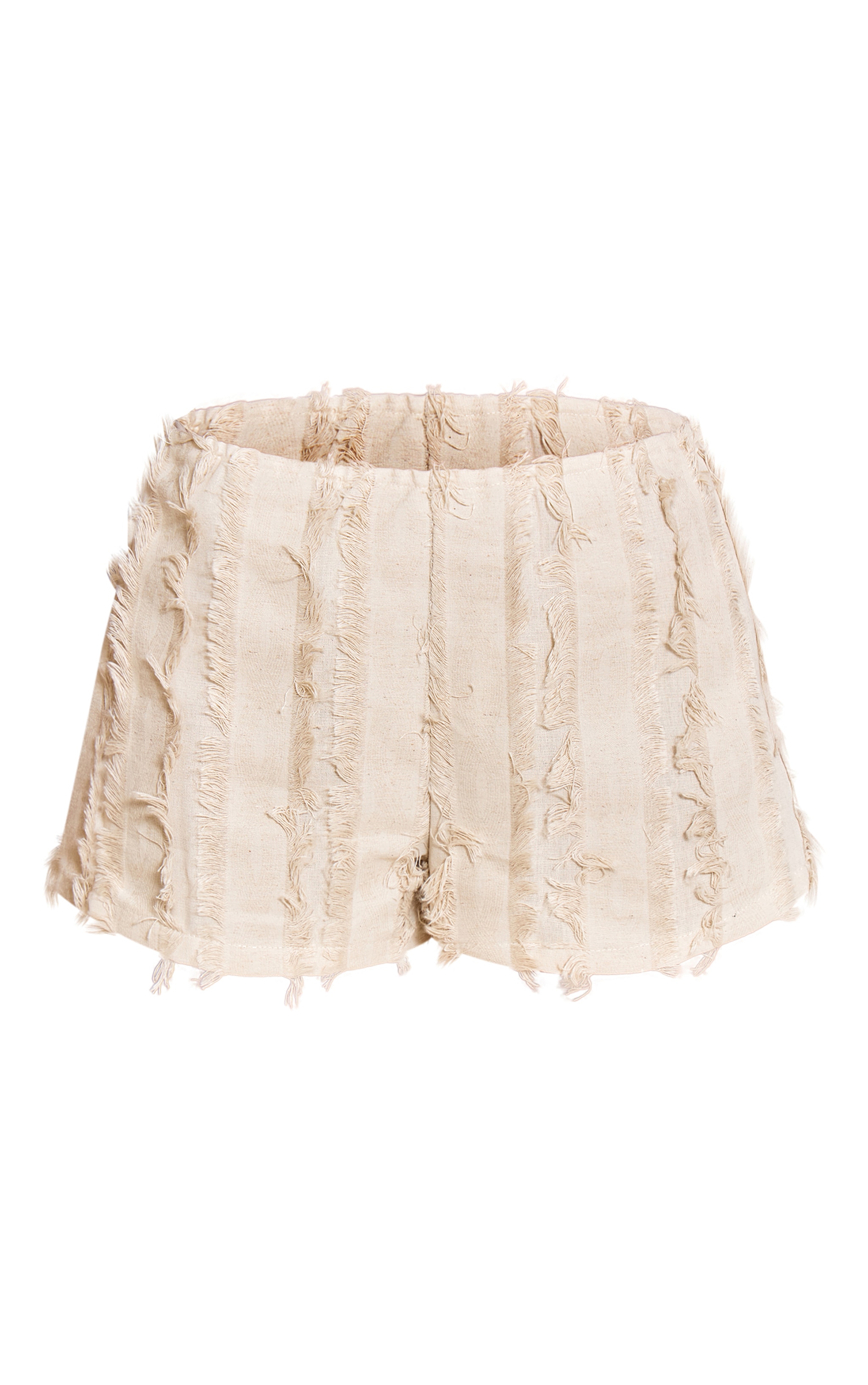 Stone Distressed Linen Hot Pants image 6
