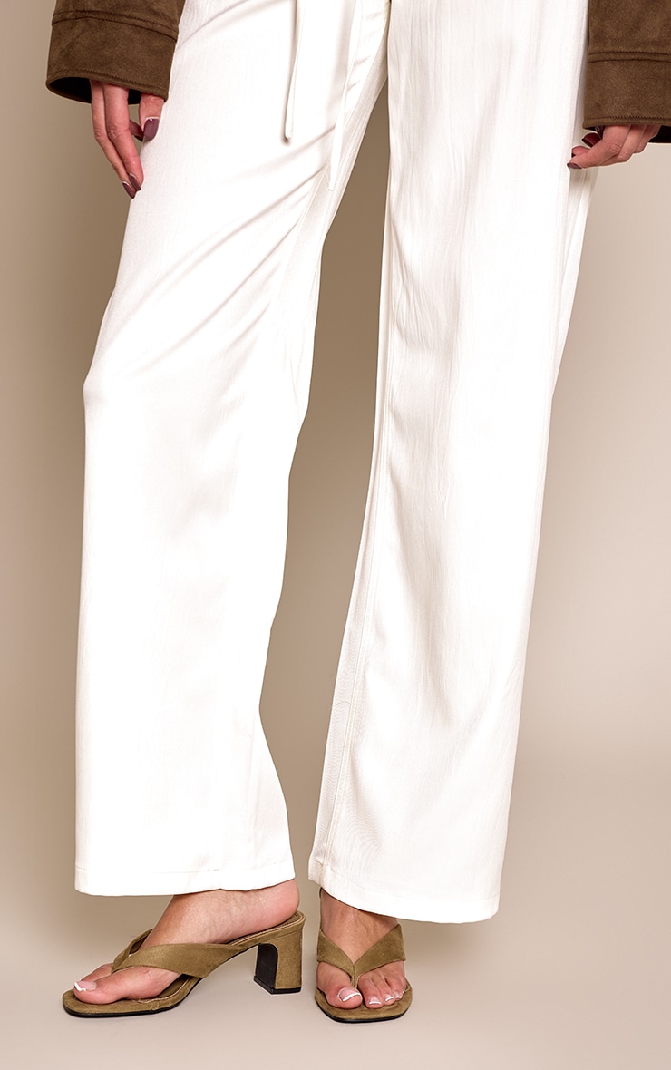 Olive Faux Suede Low Block Heel Toe Thong Mules image 1