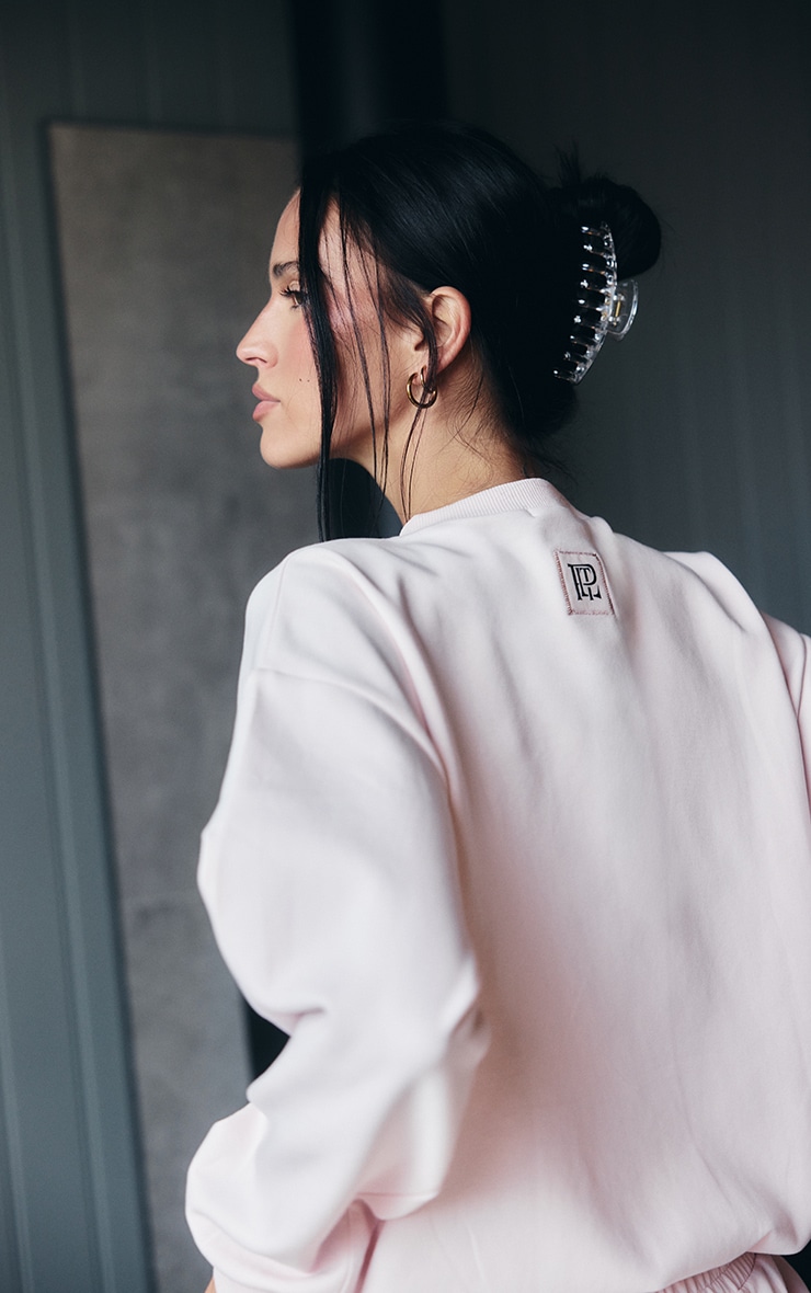 PLT Cardigan tissé rose à boutons image 5