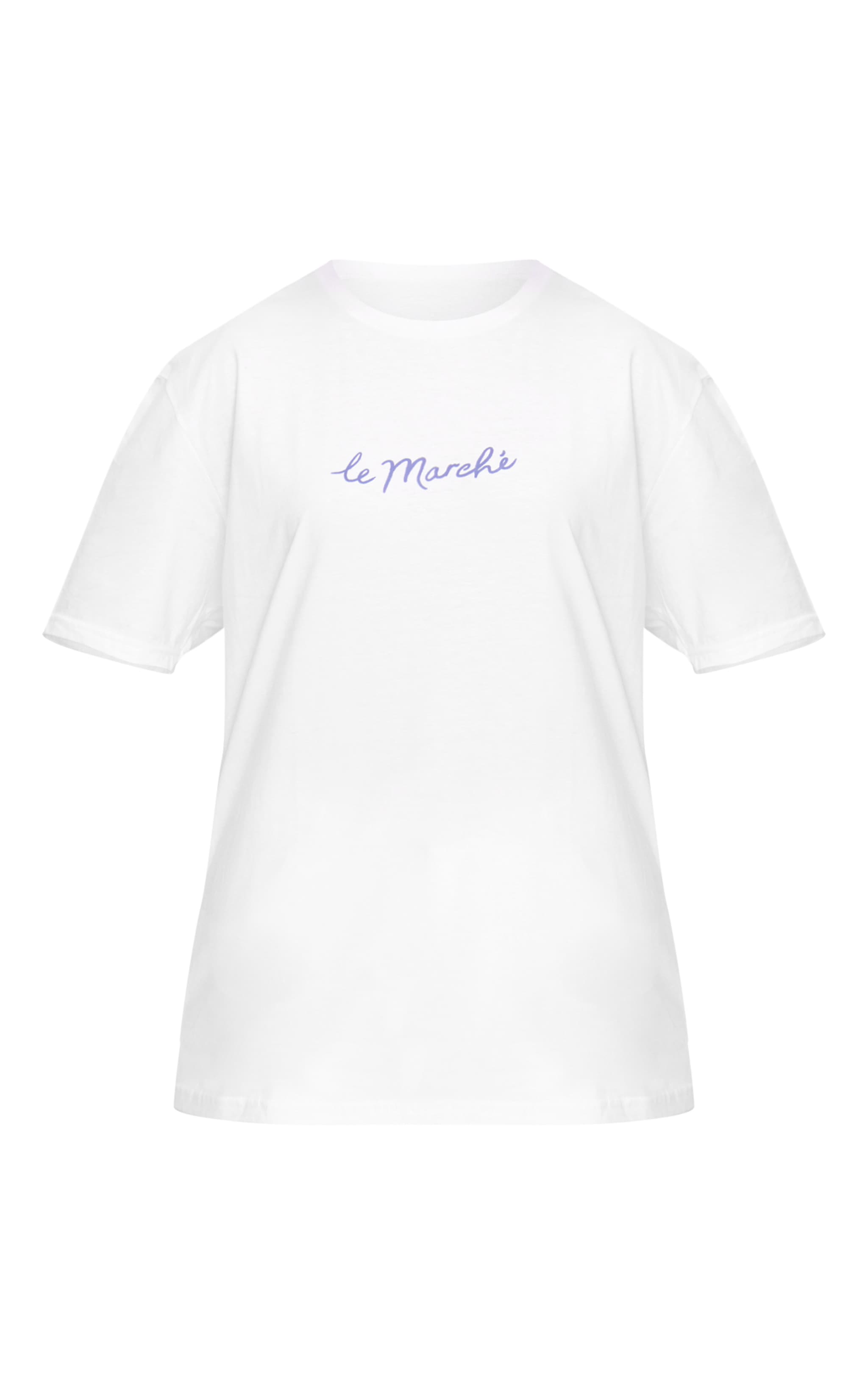 White Le Marche Graphic Oversized T-shirt image 5