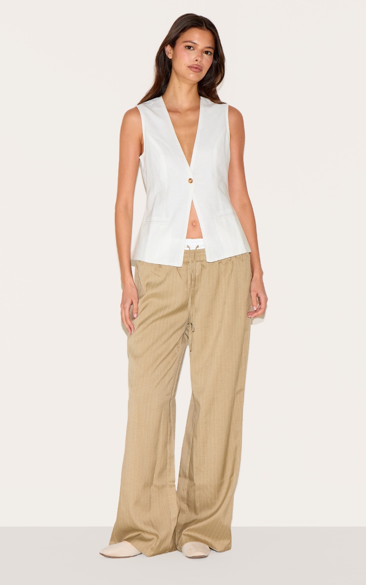 Gilet en coton blanc image 3