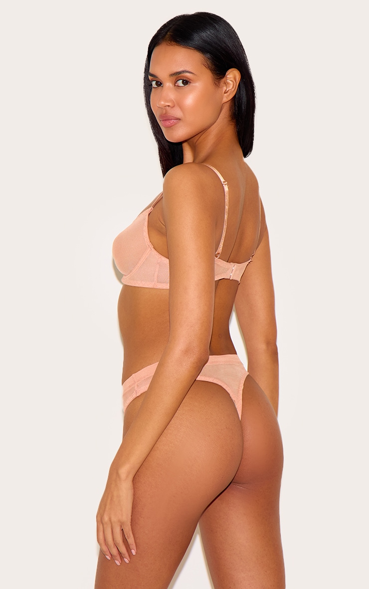 Nude Mesh Underwired Bra image 2