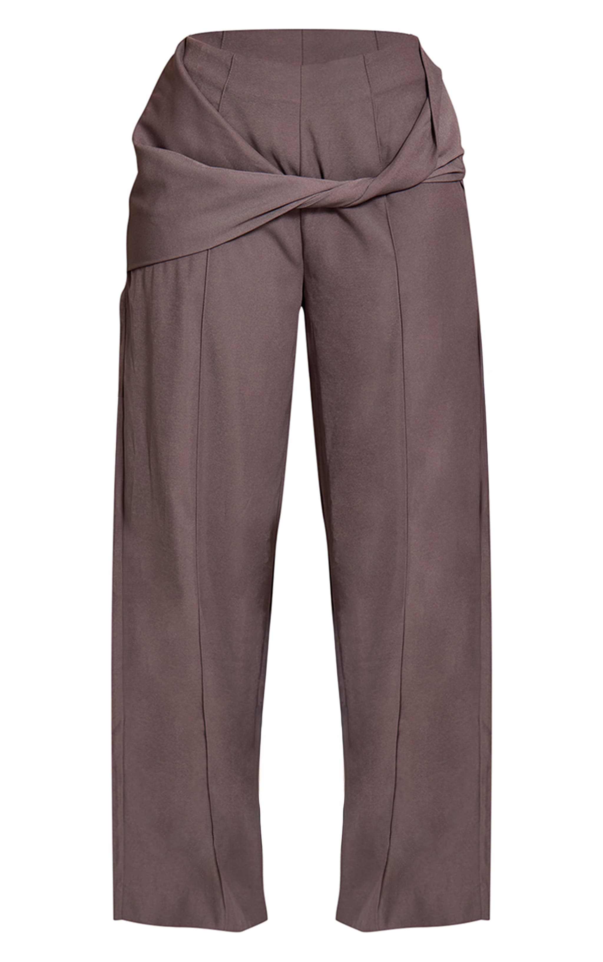 Shape Charcoal Twist Detail Wide Leg Pants image 5