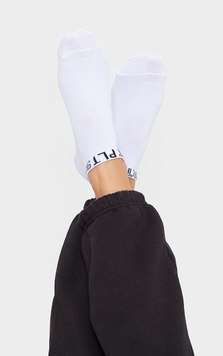 PRETTYLITTLETHING White 3 Pack Sport Ankle Socks