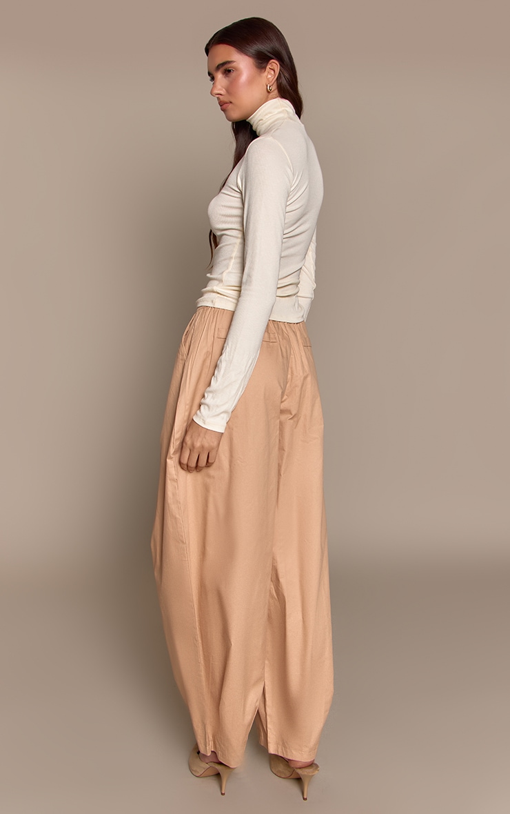 Stone Elasticated Waist Parachute Pants image 3