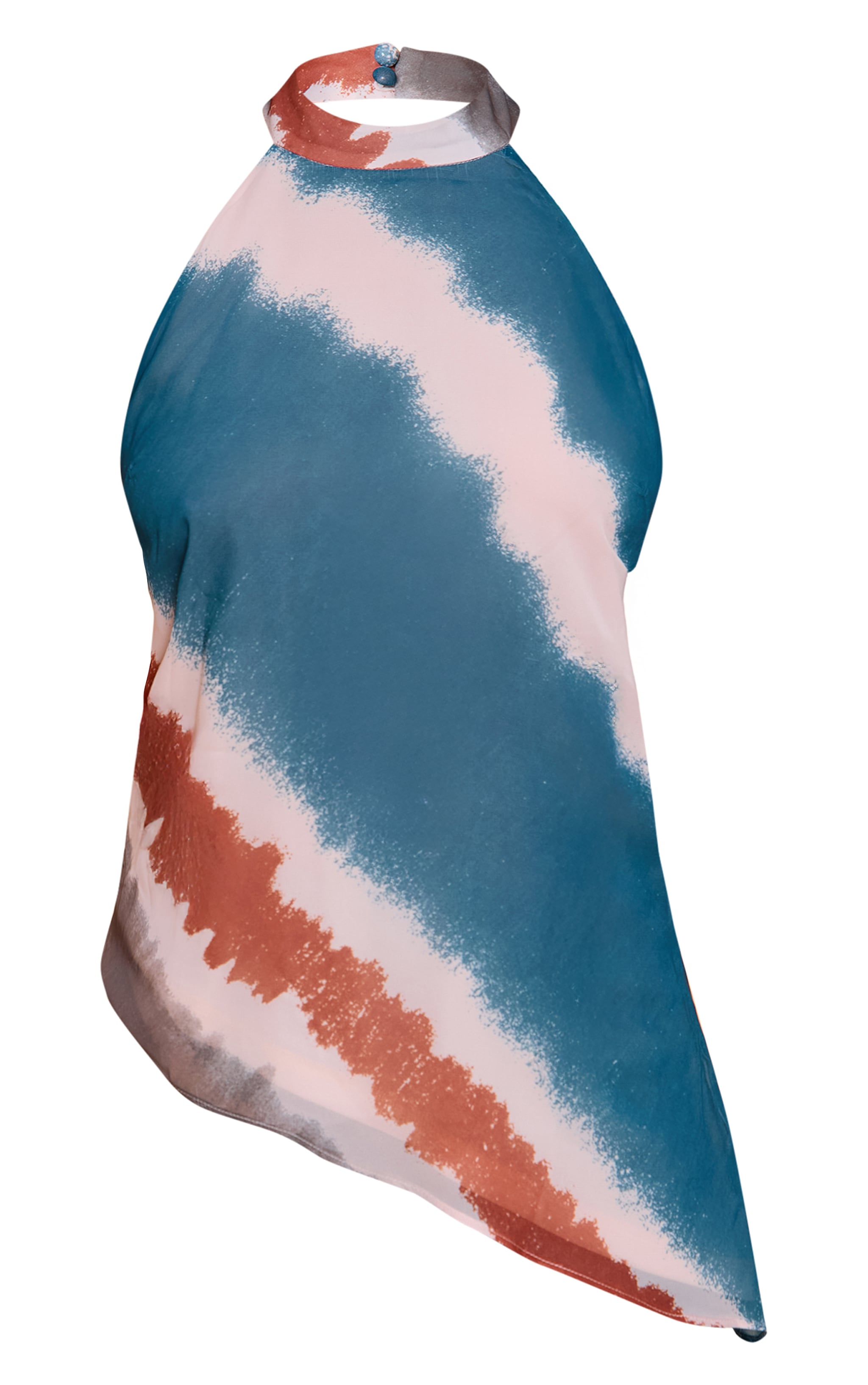 Petite Printed High Neck Flowy Top image 5
