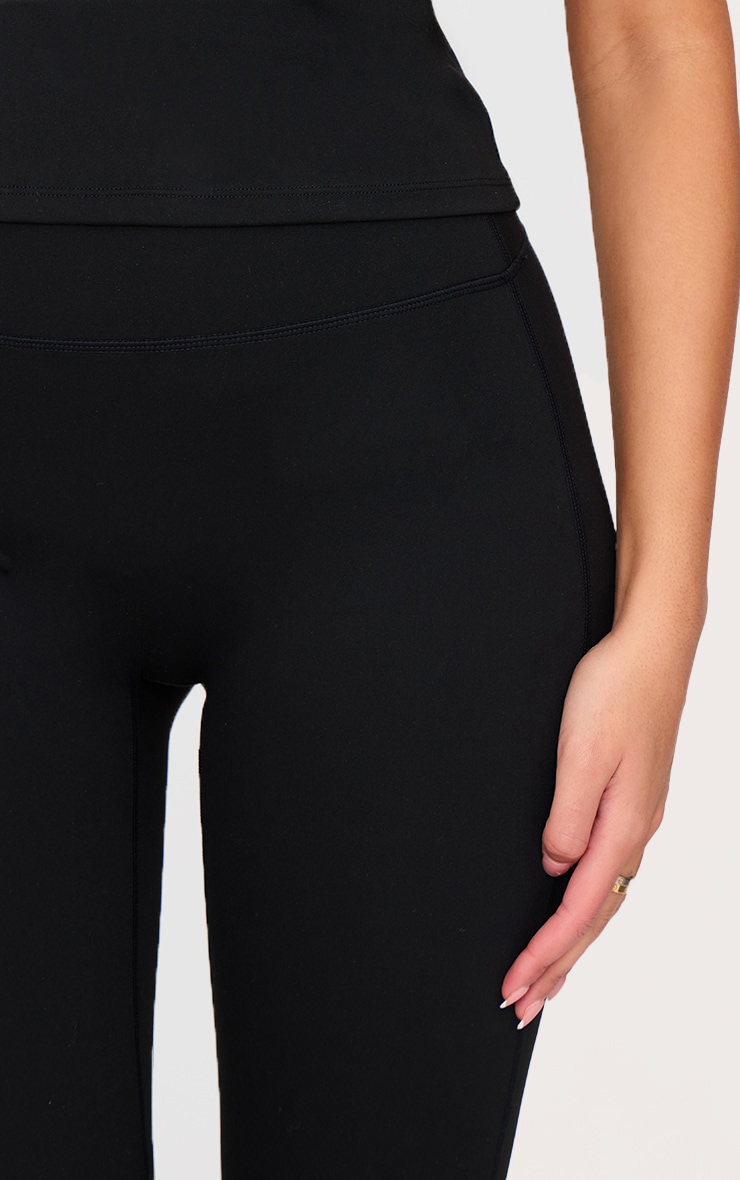 Tall Black Sculpt High Waisted Flared Yoga Pants image 4
