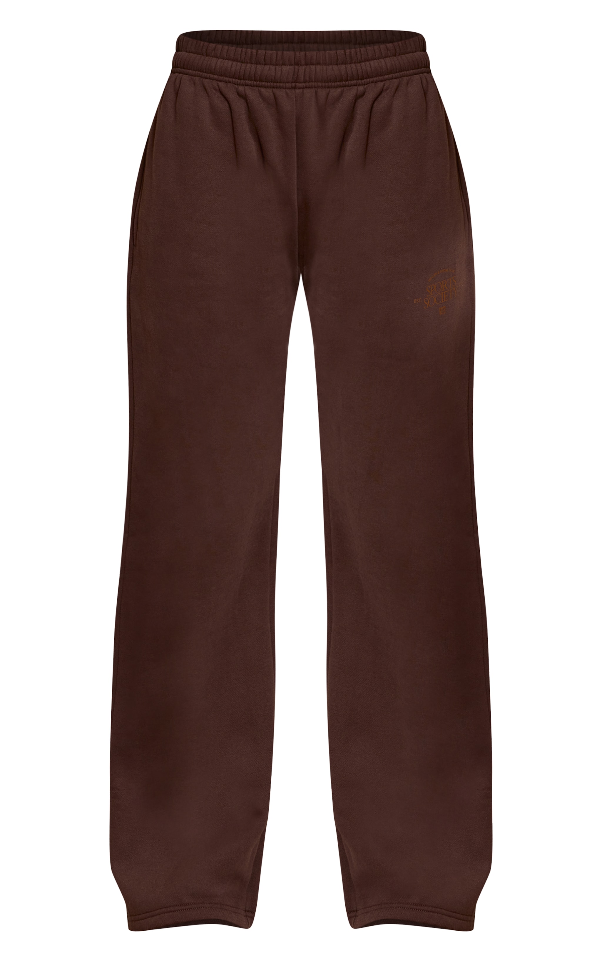 Chocolate PLT Sports Society Straight Leg Sweatpants image 5