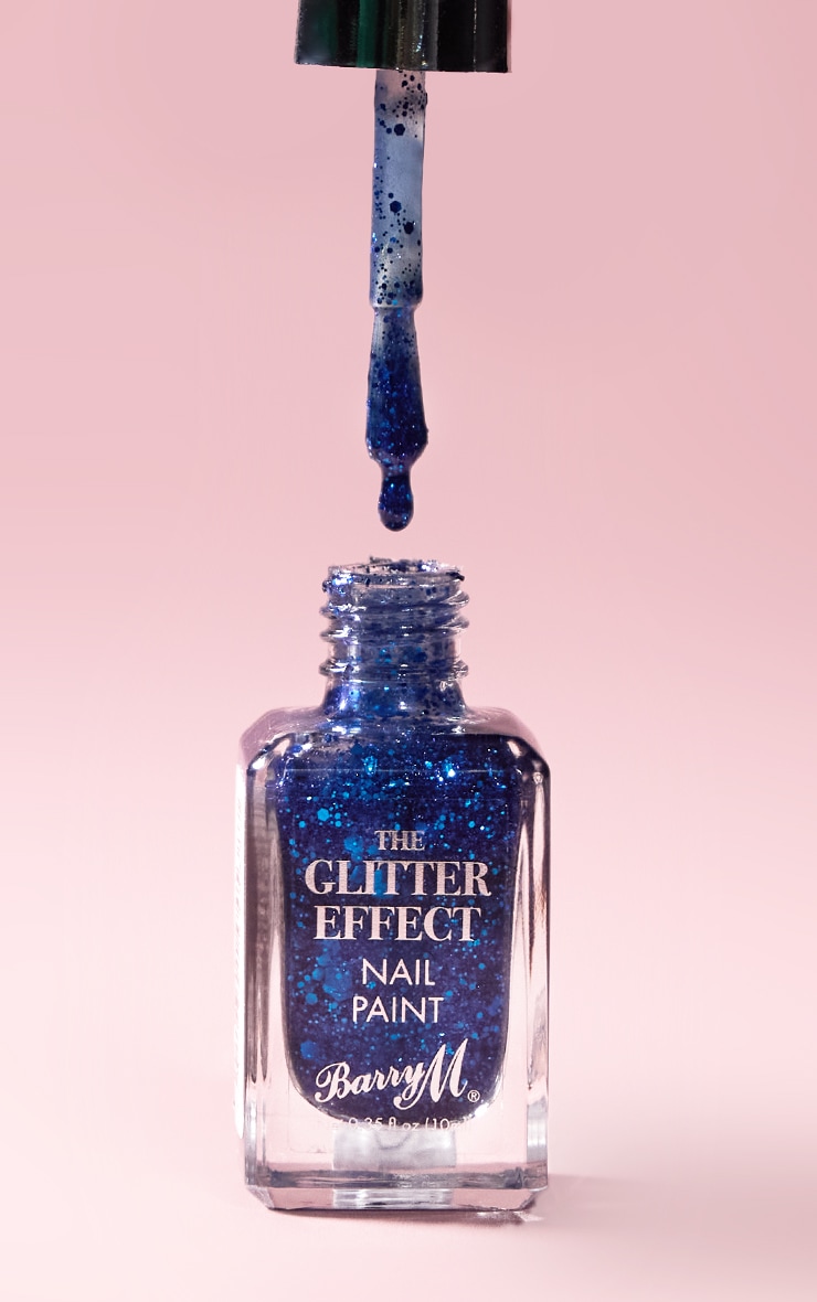 Barry M Glitter Effect Nail Varnish - Night Fever Navy image 3