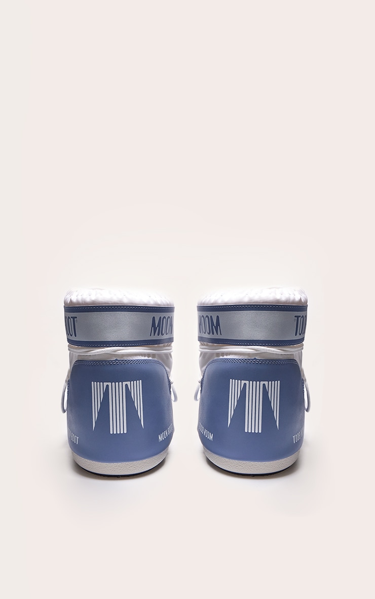 MOON BOOT Grey and White Icon Low image 3